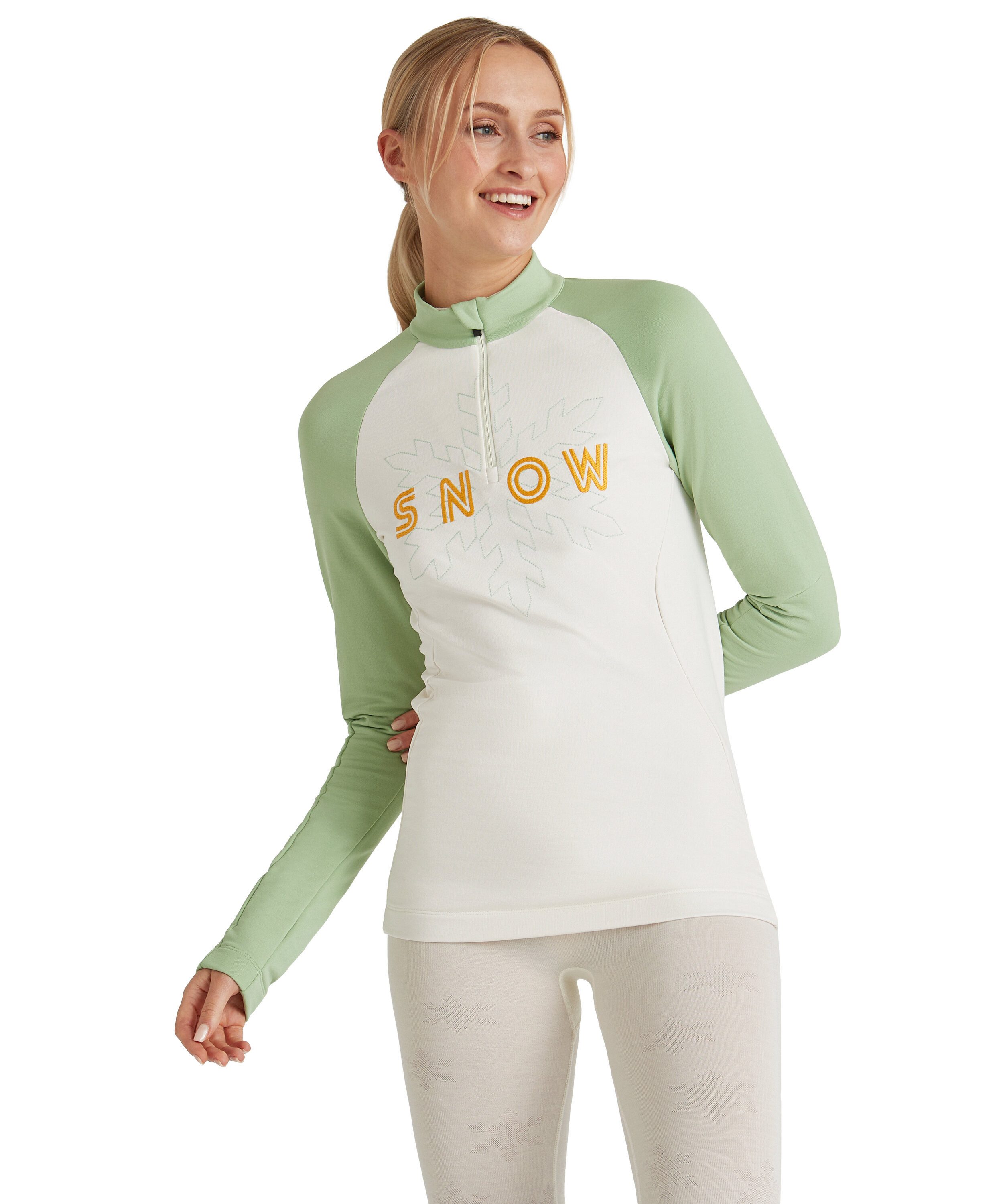 FALKE Langarmshirt Langarmshirt (1-tlg., 1) aus feuchtigkeitsregulierendem Material