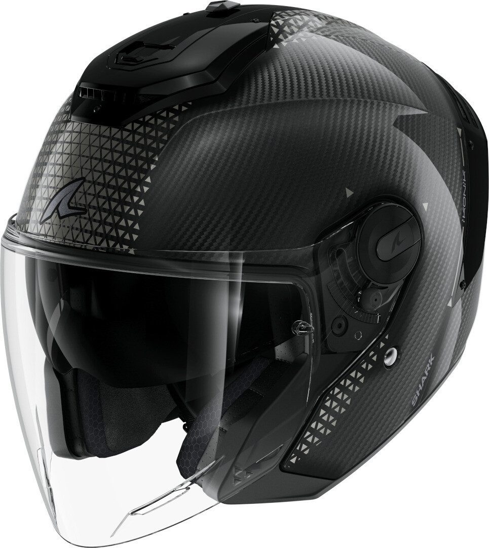 Motorradhelm SHARK RS JET CARBON IKONIK DKU, Black Chrome, Gr. M