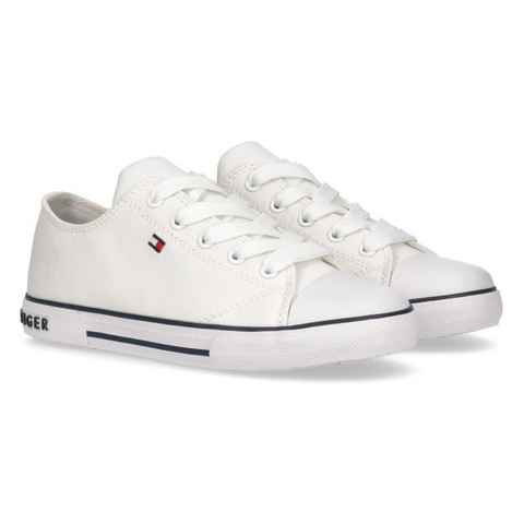 Tommy Hilfiger LOW CUT LACE-UP SNEAKER Sneaker mit gestickter Logoflag, Freizeitschuh, Halbschuh, Schnürschuh