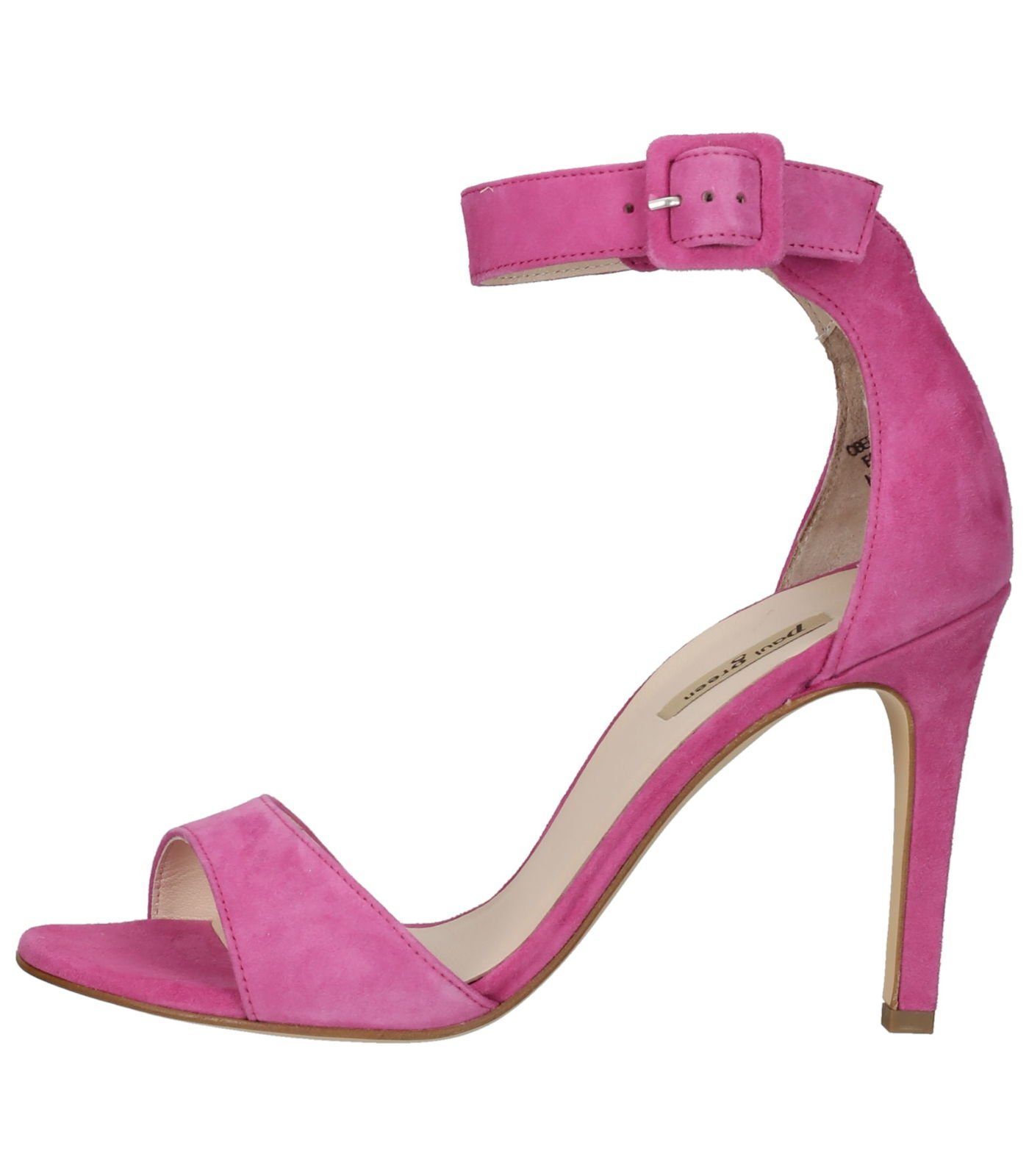 Paul Sandalen Pink Leder High-Heel-Sandalette Green