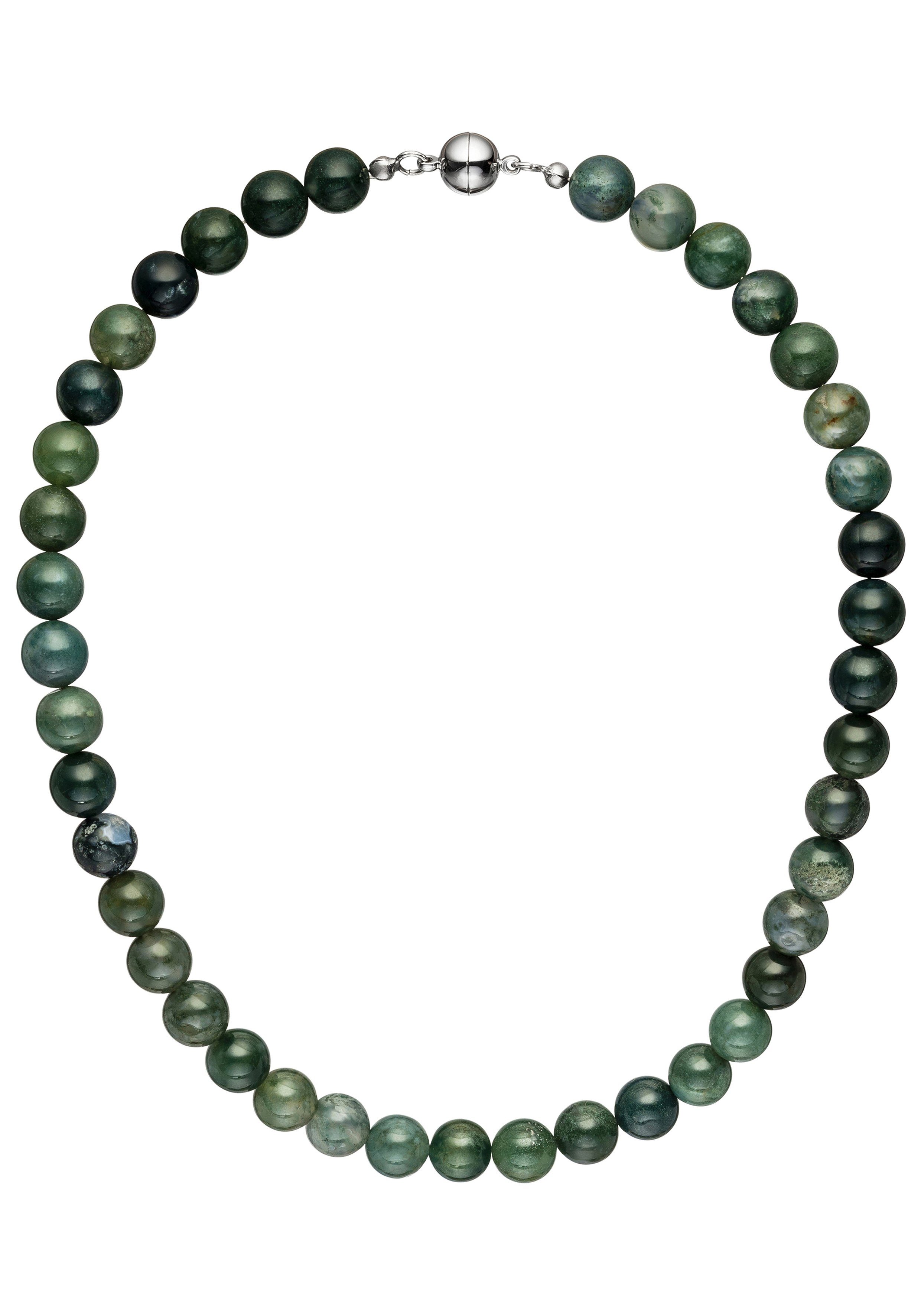 JOBO Kette ohne Anhänger, mit Moosachat...