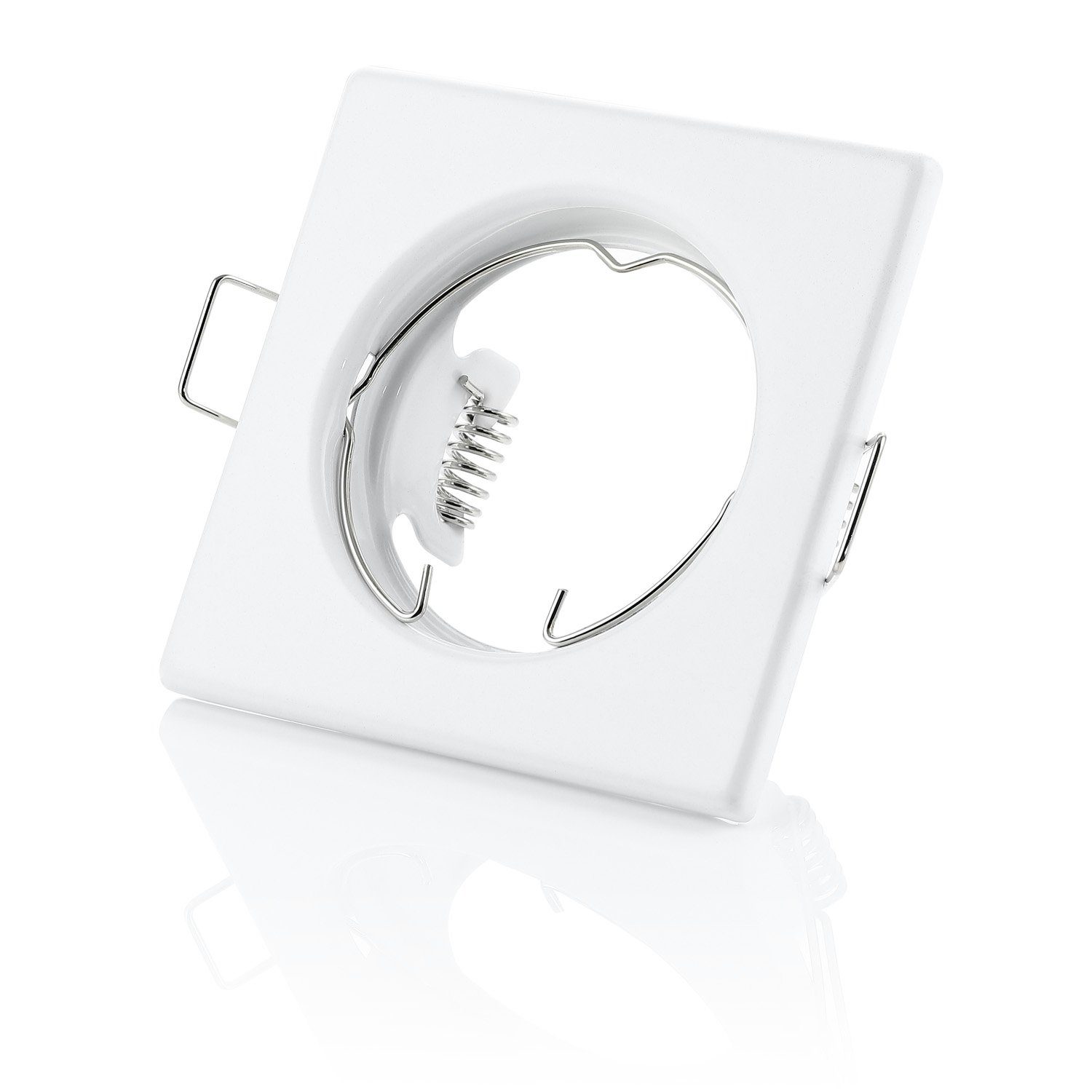 Sweet LED Deckenspot GU10 Einbaustrahler eckig 230V weiß-matt, ohne Leuchtmittel, Einbauspots, Deckenlampe