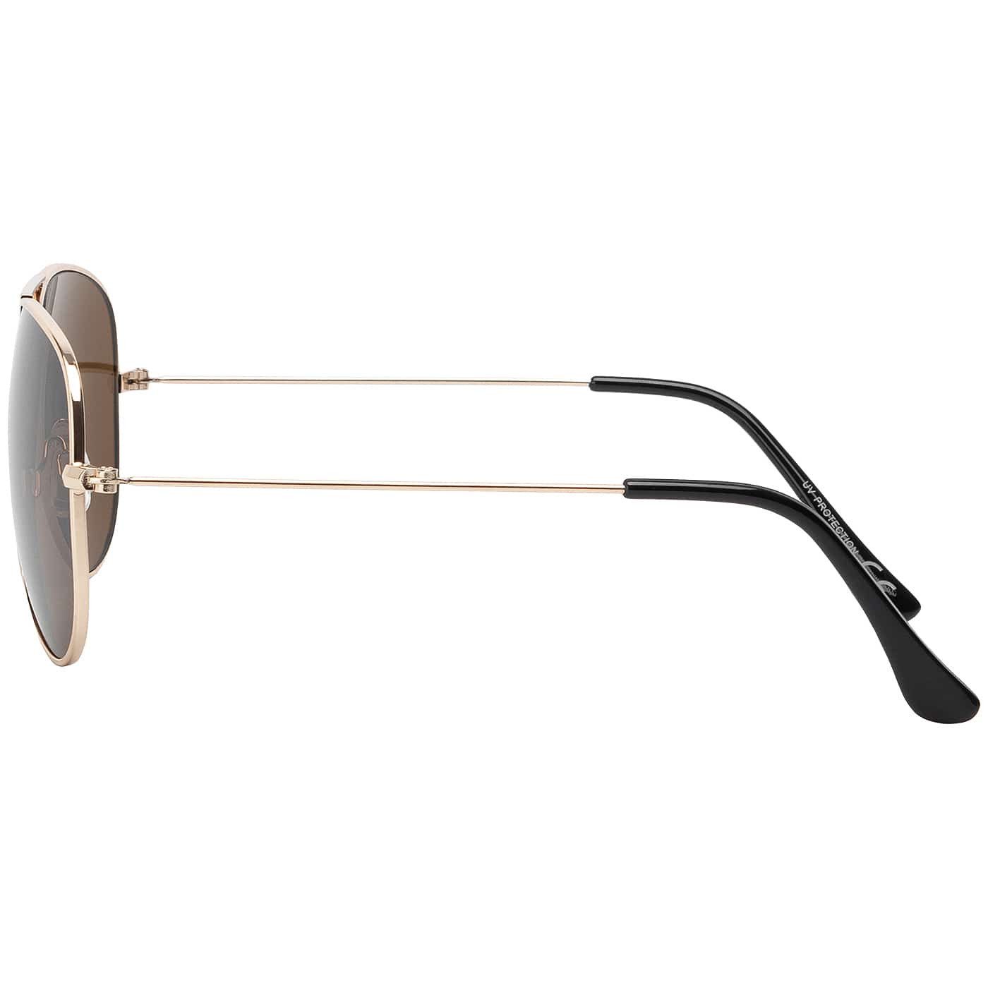 BEZLIT Eyewear Pilotenbrille Herren Piloten Sonnenbrille mit Metallrahmen (1-St) mit schwarzen Linsen