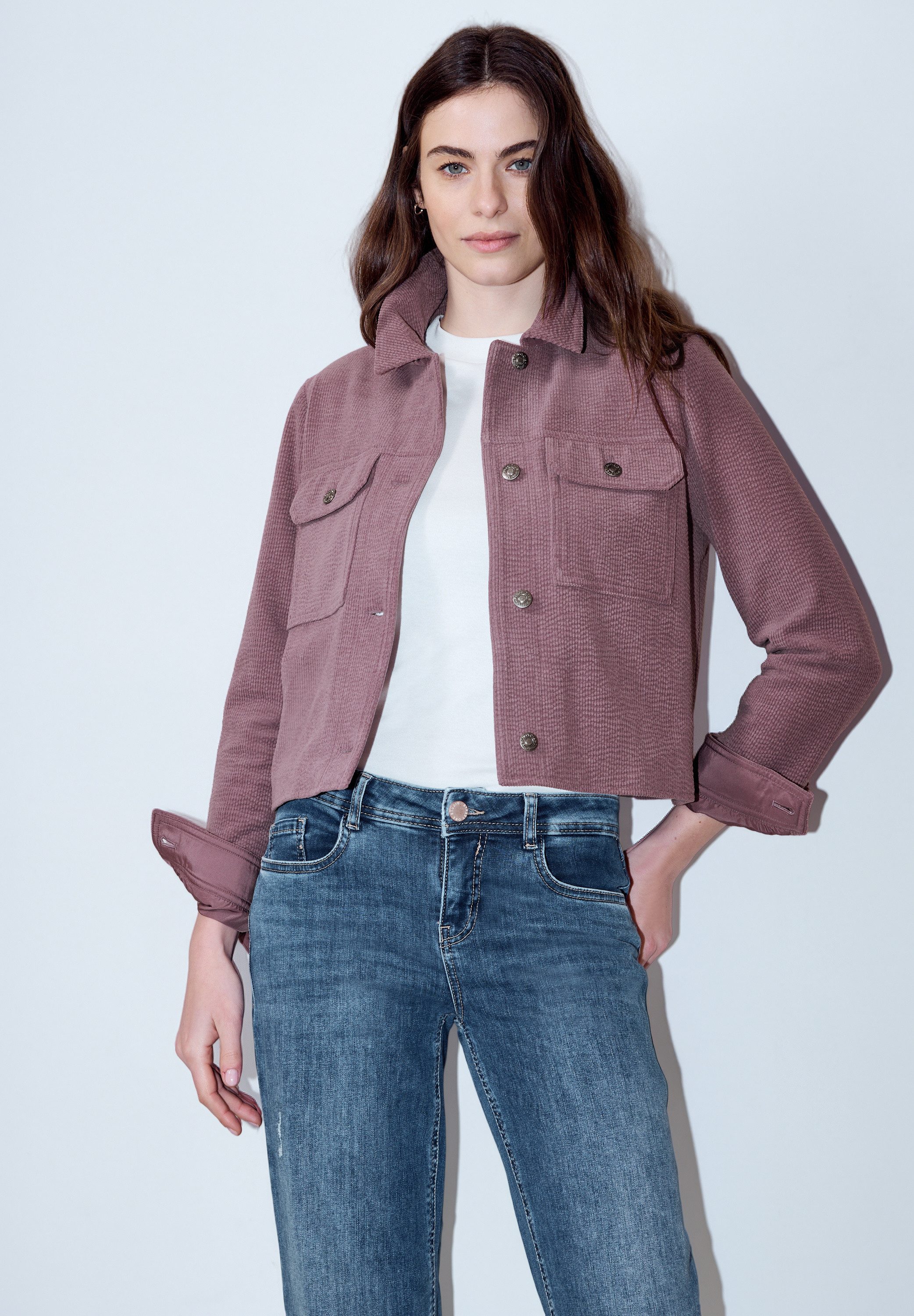STREET ONE STUDIO Kurzjacke in Cord-Optik günstig online kaufen