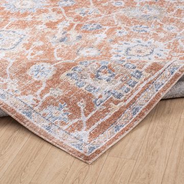 Teppich Traditional 2326, Surya, rechteckig, Höhe: 5 mm, Maschinenwaschbar, Vintage Kurzflor Wohnzimmerteppich, Schlafzimmer