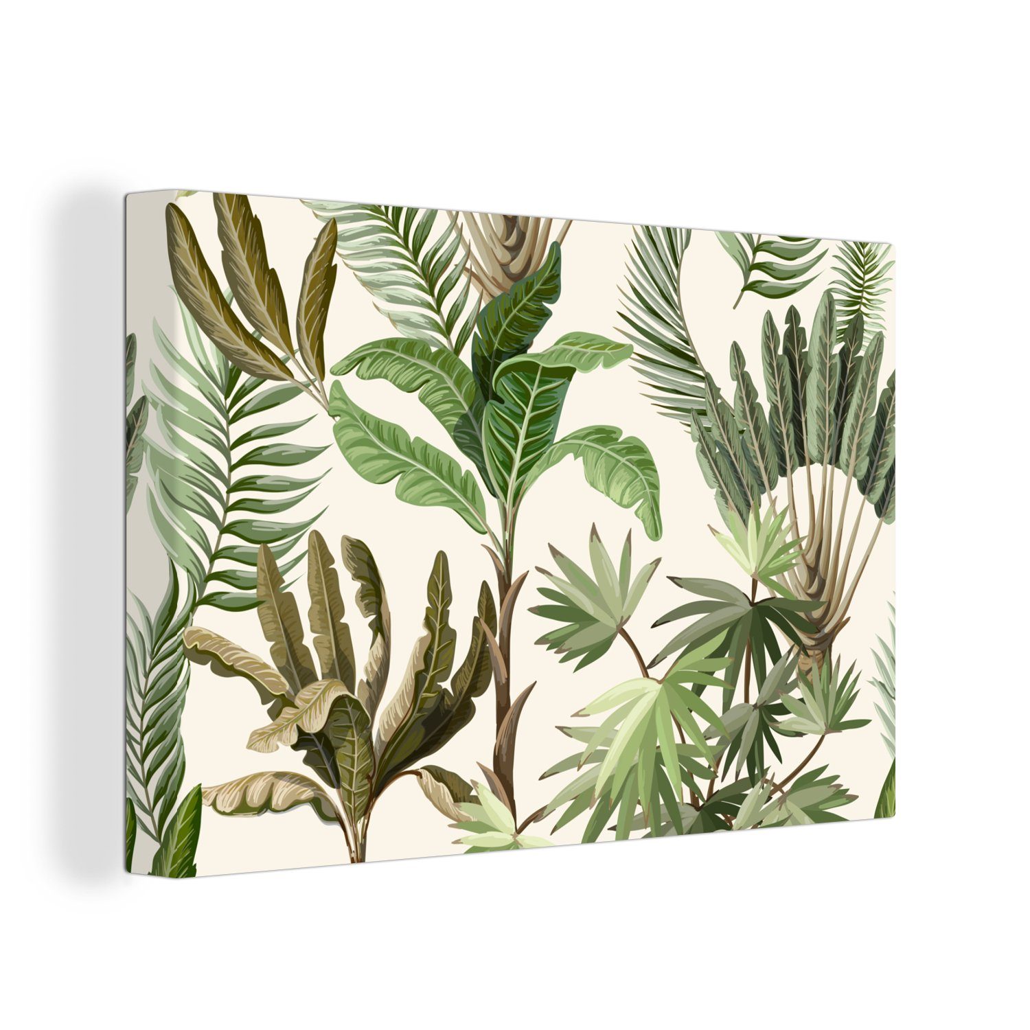 OneMillionCanvasses® Leinwandbild Dschungel - Palme - Bananenstaude - Kinde günstig online kaufen