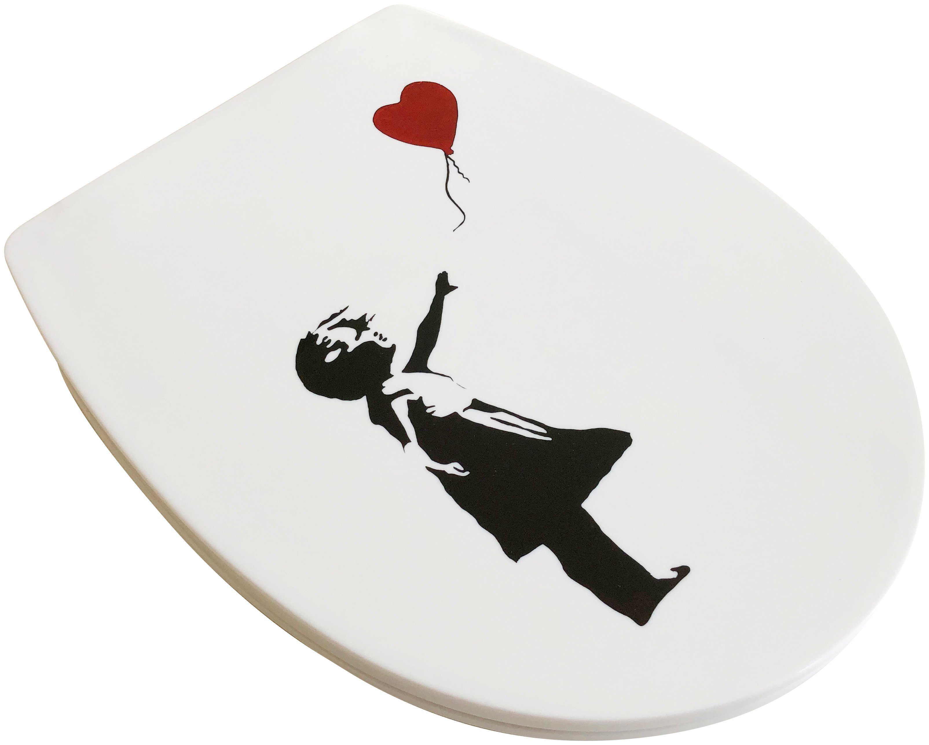 ADOB WC-Sitz Roter Ballon, Absenkautomatik, abnehmbar günstig online kaufen