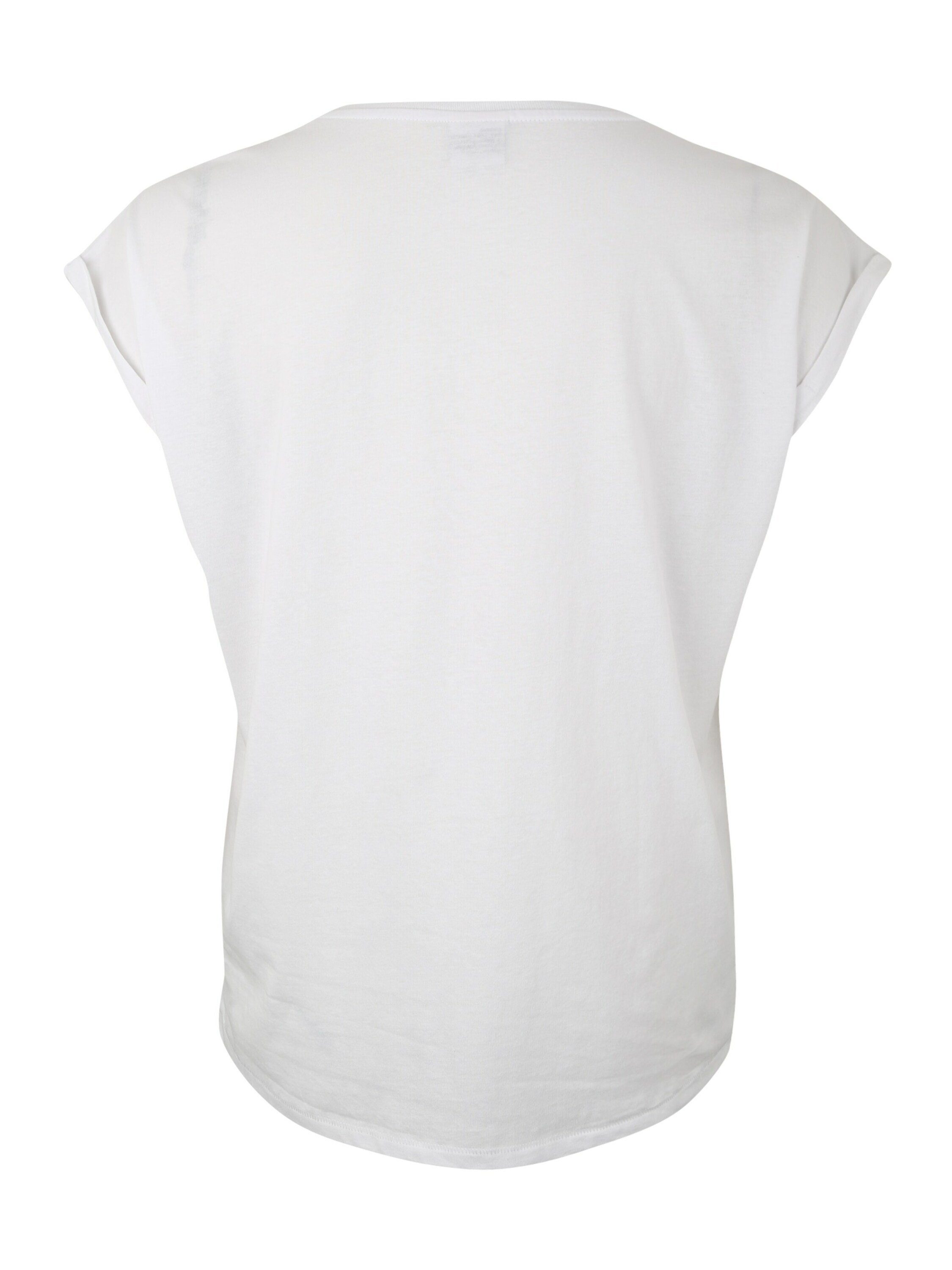 URBAN CLASSICS T-Shirt (1-tlg) Weiteres Detail, Plain/ohne Details TB771 white Extended Shoulder
