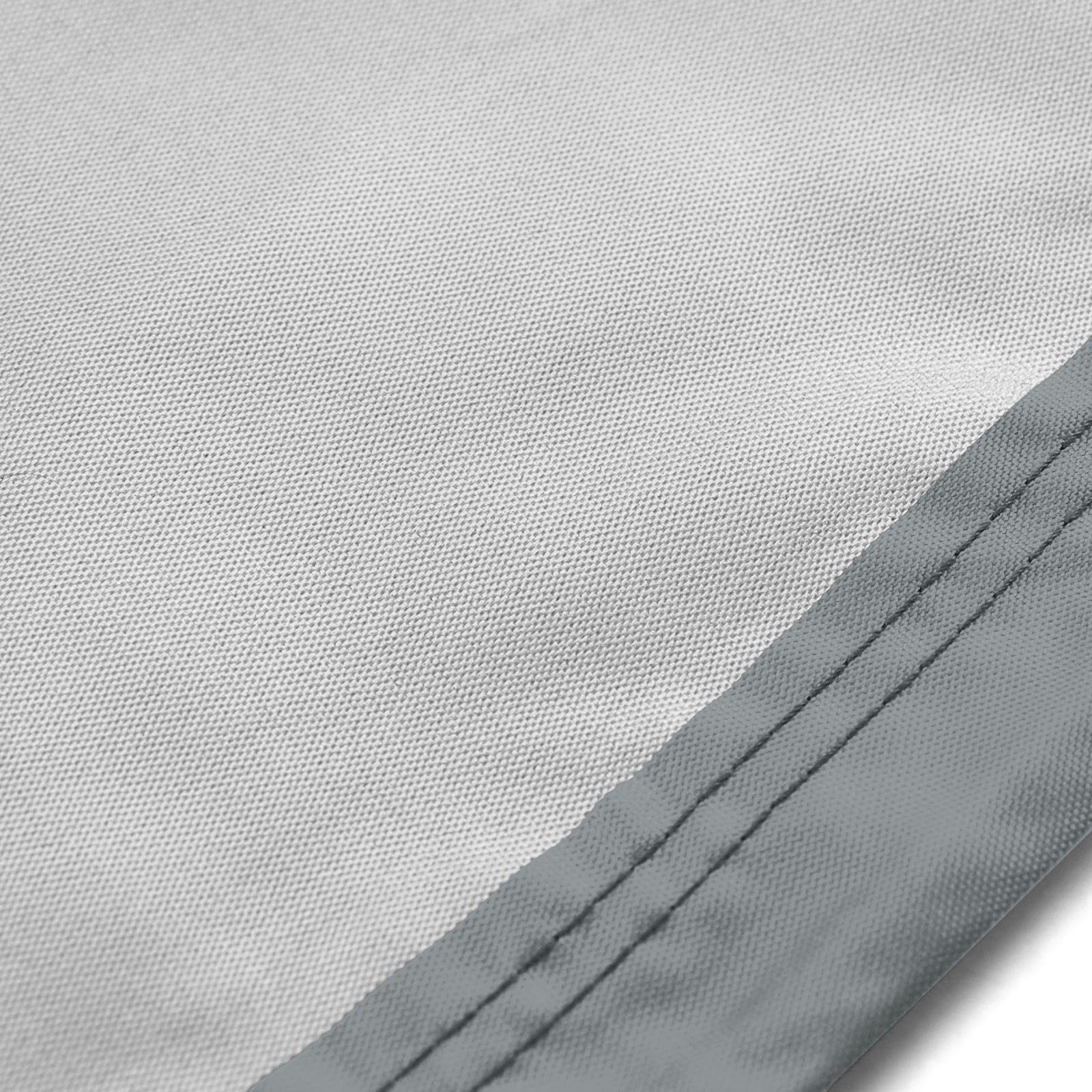 RAMROXX Grillabdeckhaube Premium Schutzhülle Cover BBQ Grill Schutz Grau XL 190x117x61cm