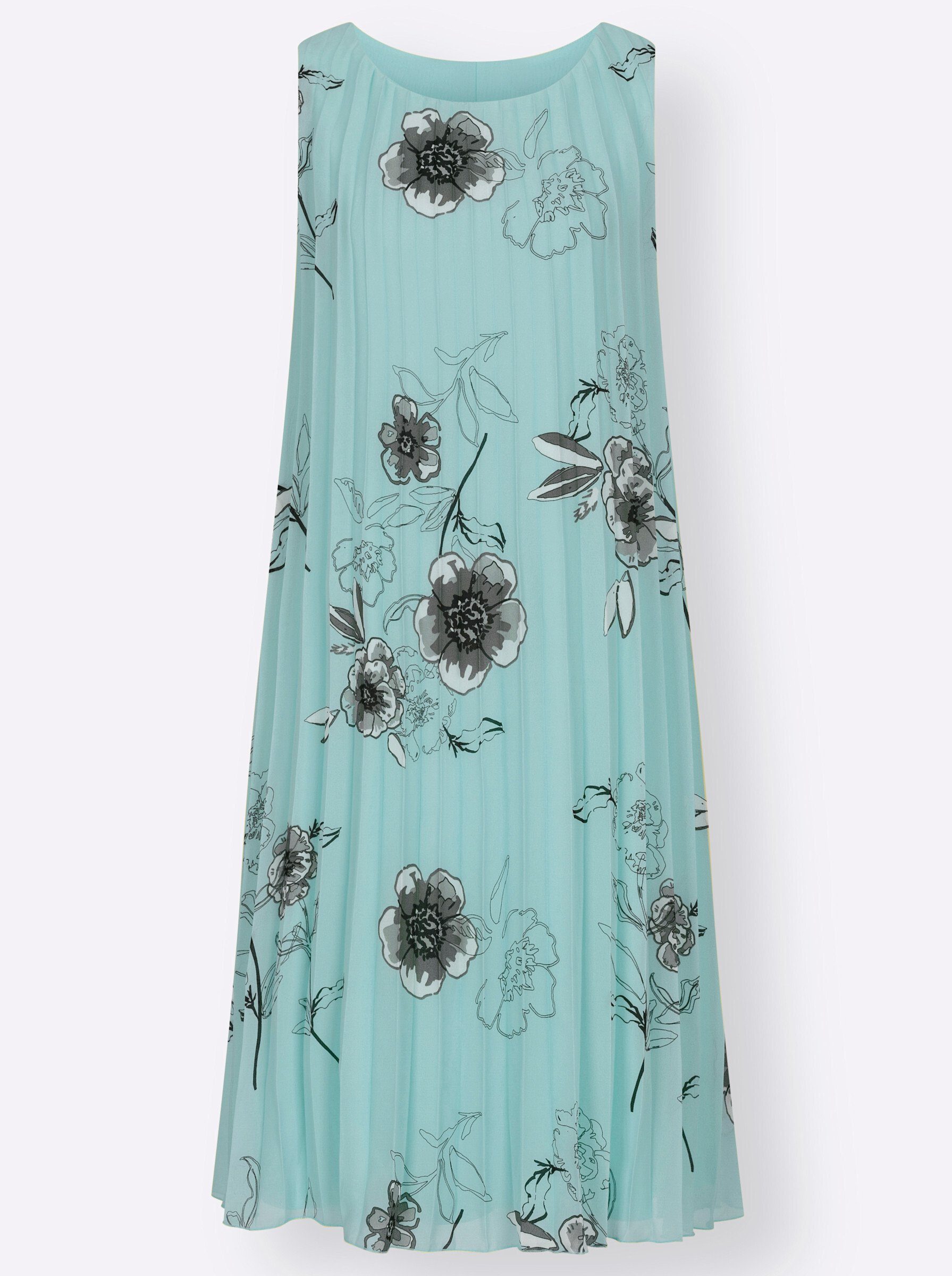 Witt Etuikleid Plisseekleid Ärmellos