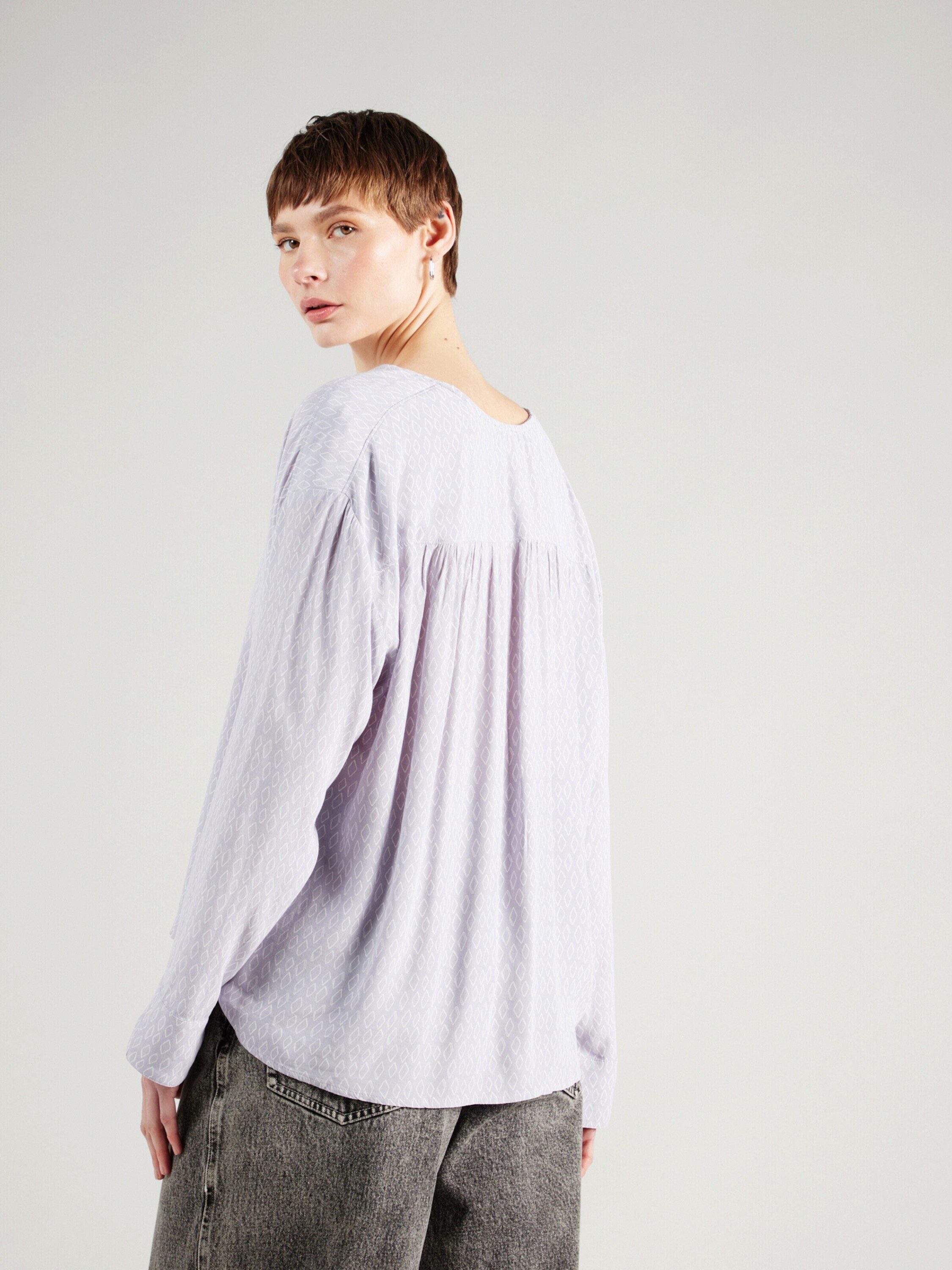 Esprit Langarmbluse (1-tlg) Drapiert/gerafft