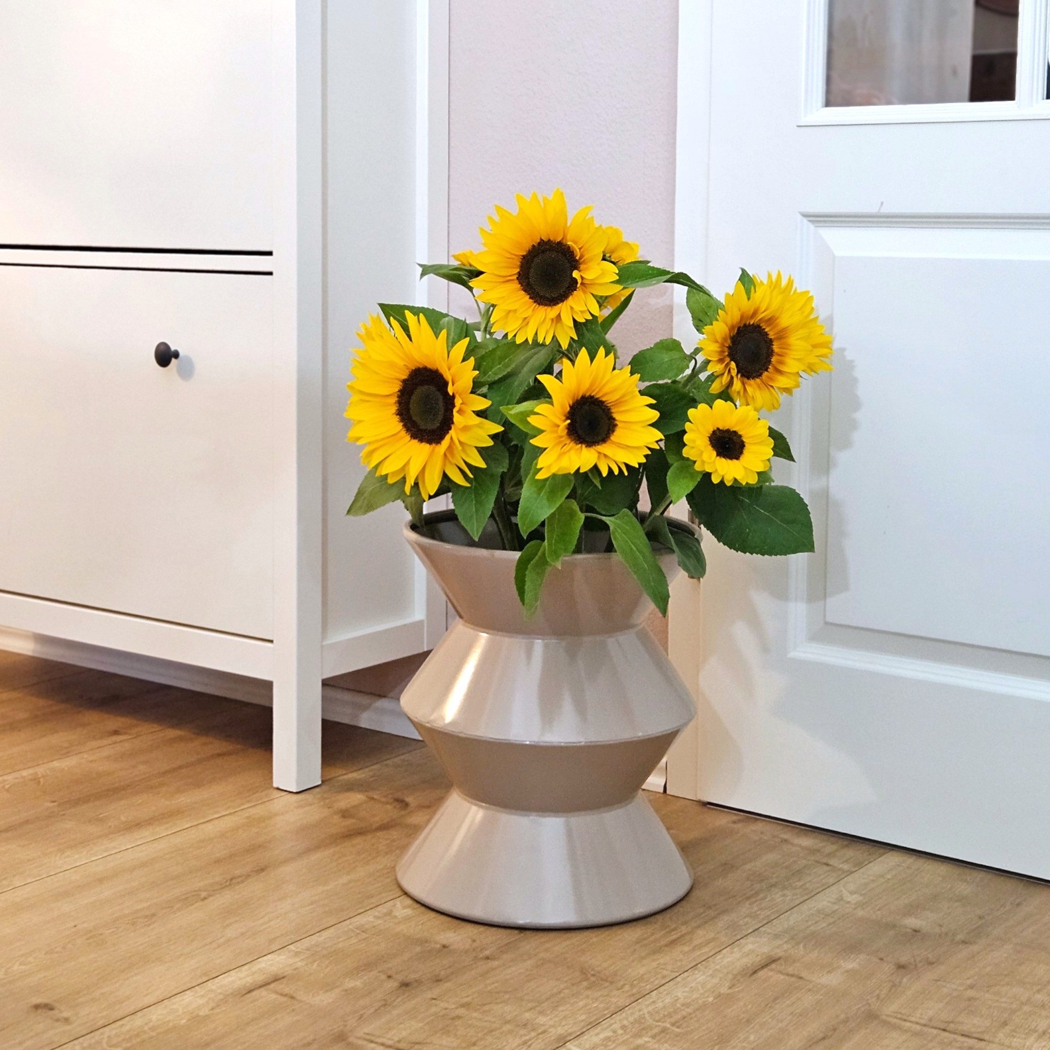 Meinposten Beistelltisch Couchtisch beige 37x30 Retro günstig online kaufen