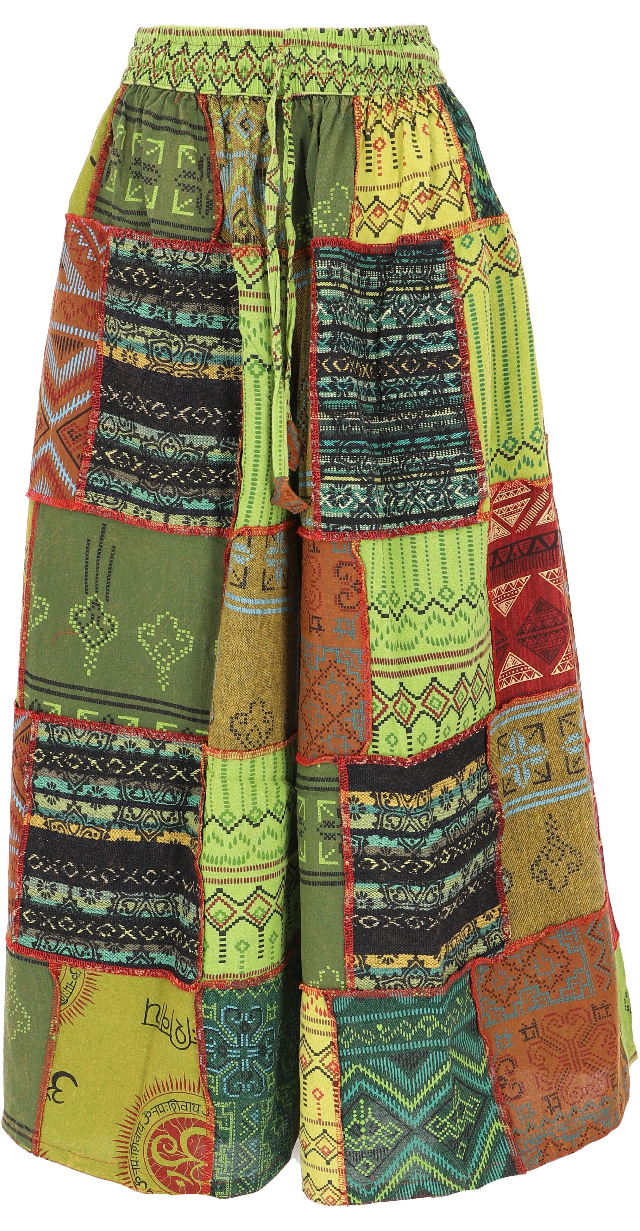 Guru-Shop Relaxhose Bequeme Palazzohose, weite Patchwork.. alternative Bekl günstig online kaufen