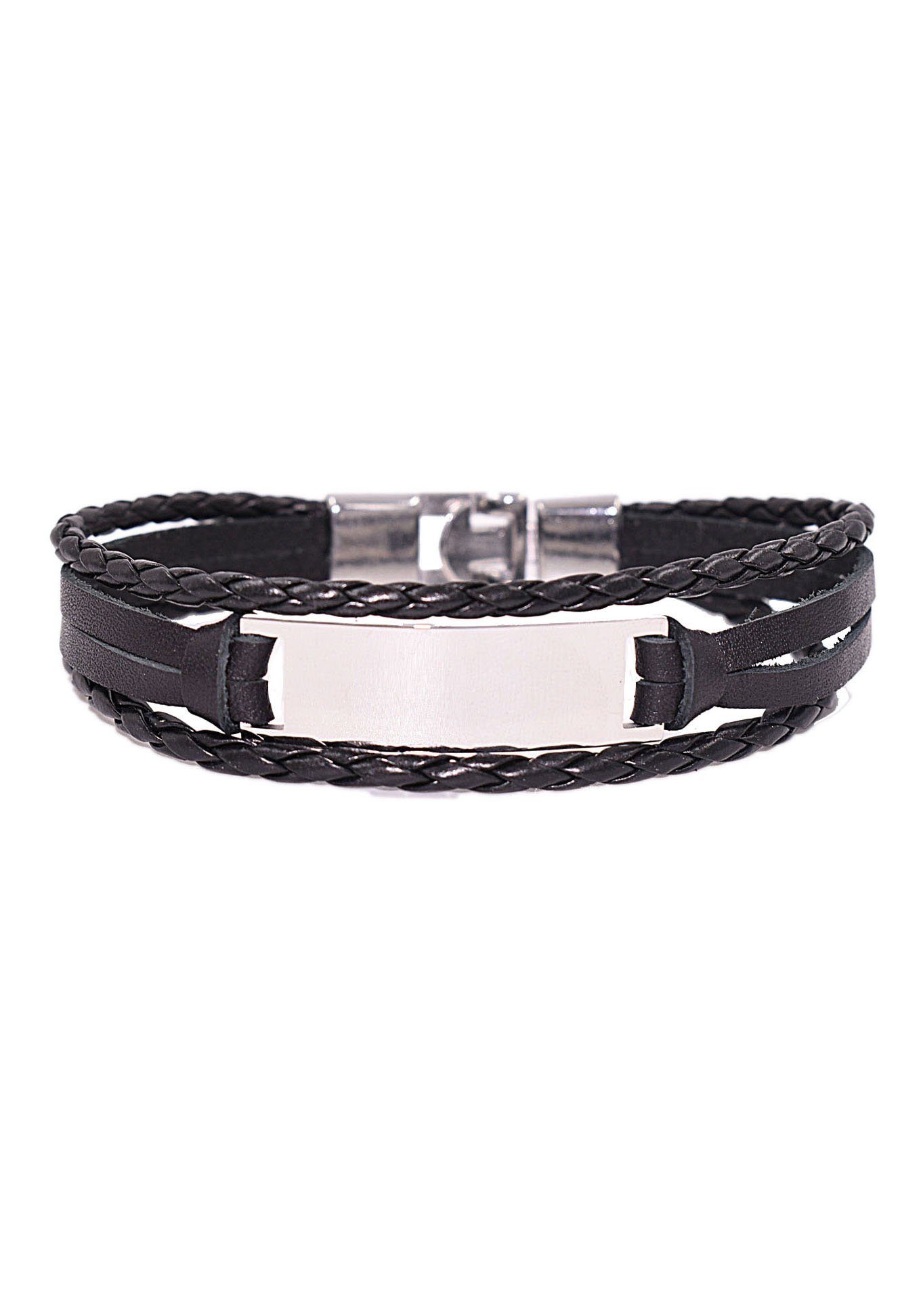 Lederarmband Schmuck Geschenk Armschmuck ID-Armband- Optik