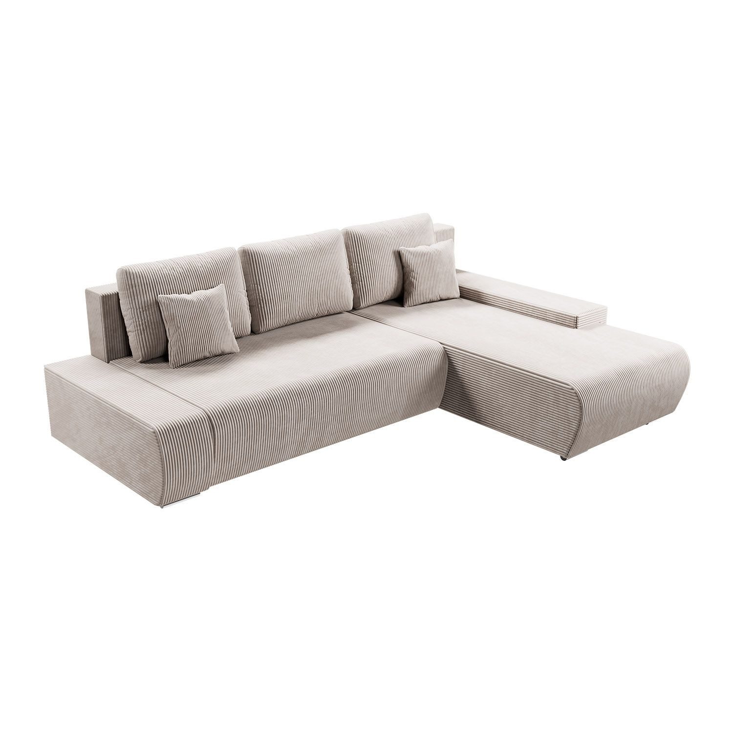 Juskys Ecksofa Iseo, modern, L-Form, Schlaffunktion, günstig online kaufen