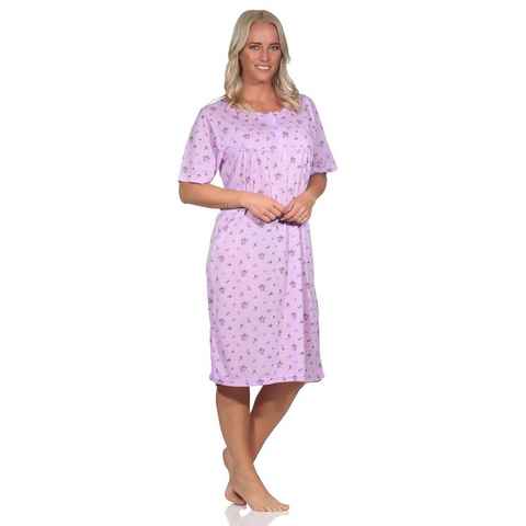 EloModa Nachthemd Damen Nachthemd Schlafshirt Nachtwäsche, Gr. 38 40 42 44 (1-tlg)