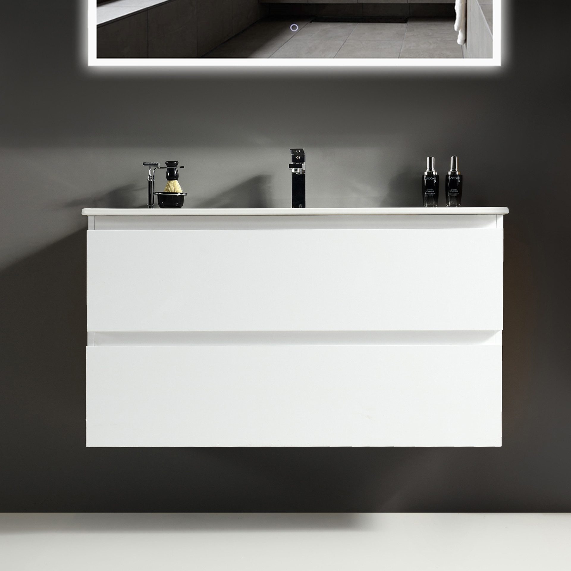 Alpenberger Badmöbel-Set Badezimmermöbel Badezimmer Schrank, (Waschplatz mi günstig online kaufen