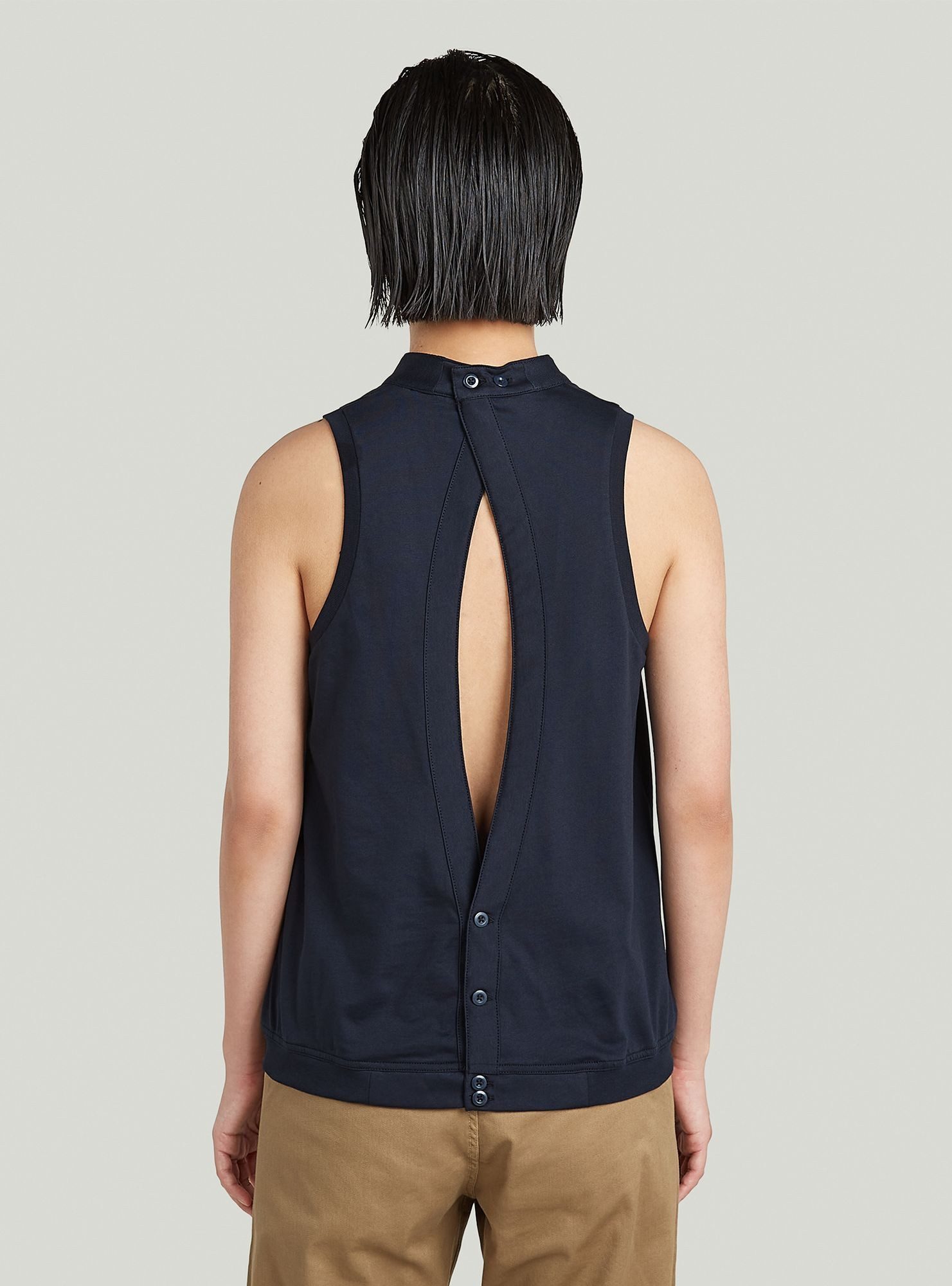 G-STAR T-Shirt Open Back Knit Tanktop