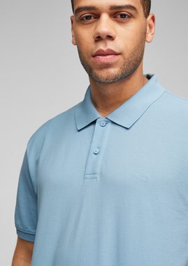 s.Oliver Kurzarmshirt Poloshirt aus Baumwollpiqué Logo, Stickerei