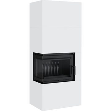 Kratki Kaminbausätze Kratki Home Simple Box Kamin-Ofen weiß Bausatz links BImSchV 2