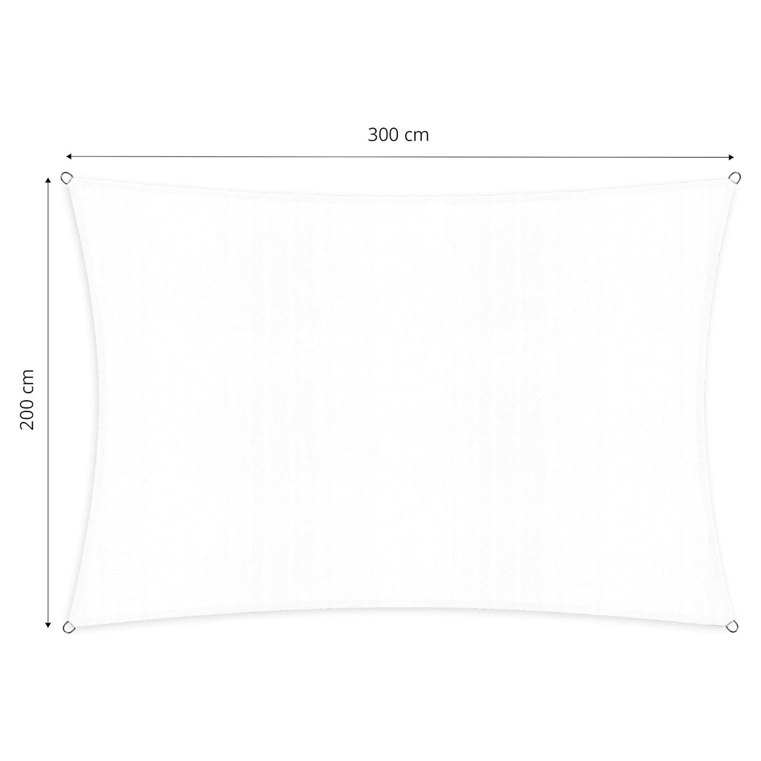 Lumaland Sonnensegel, 100% HDPE mit Stabilisator für UV-Schutz