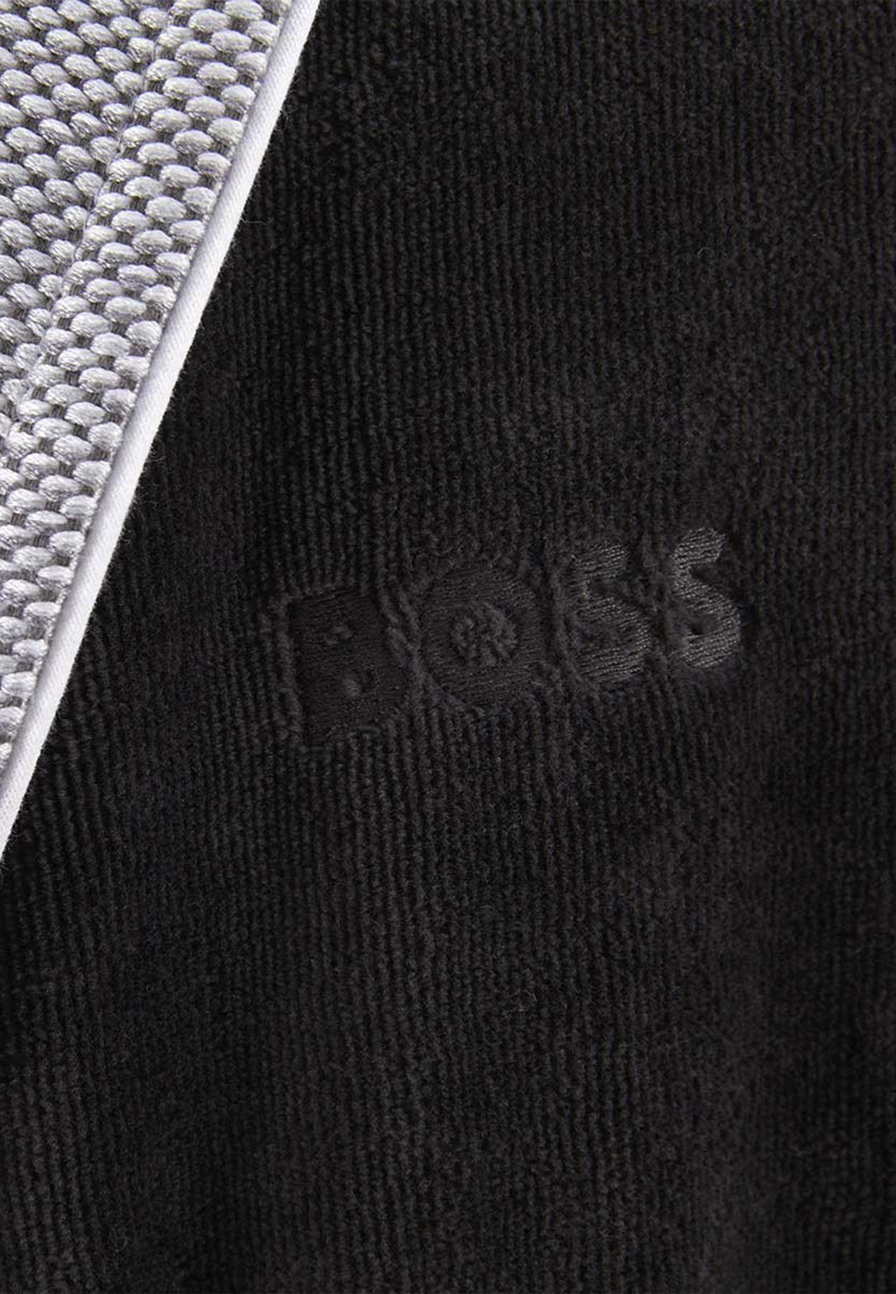 BOSS Home Herrenbademantel LORD, Langform, Baumwolle, Schalkragen, Gürtel, mit Label-Applikationen