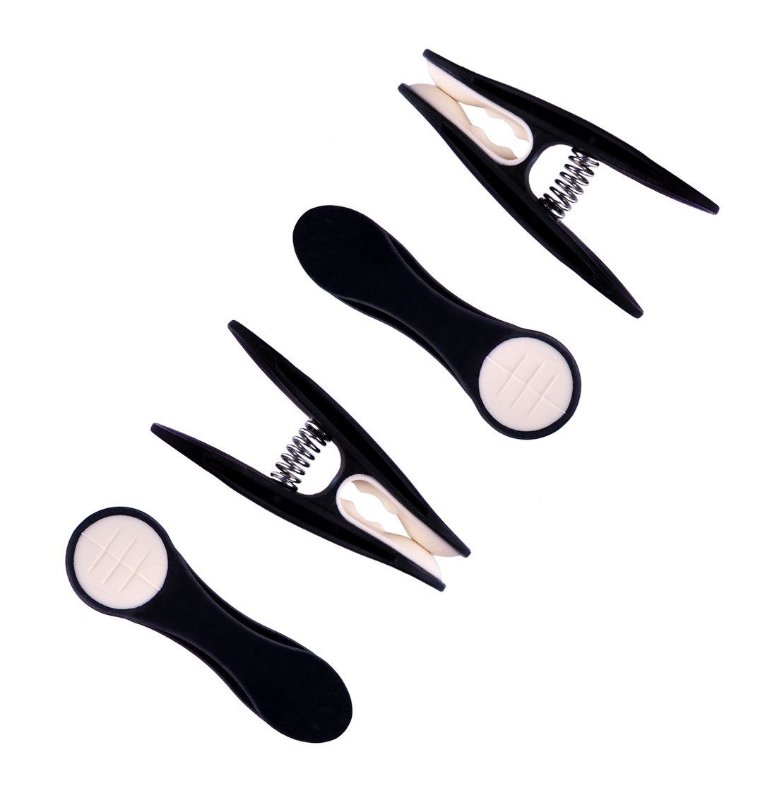 trendfinding Wäscheklammern 48 Wäscheklammern für empfindliche Wäsche mit Softgrip Schwarz-Weiß, Unverwechselbares Design, Langlebigkeit durch neueste Klammertechnik
