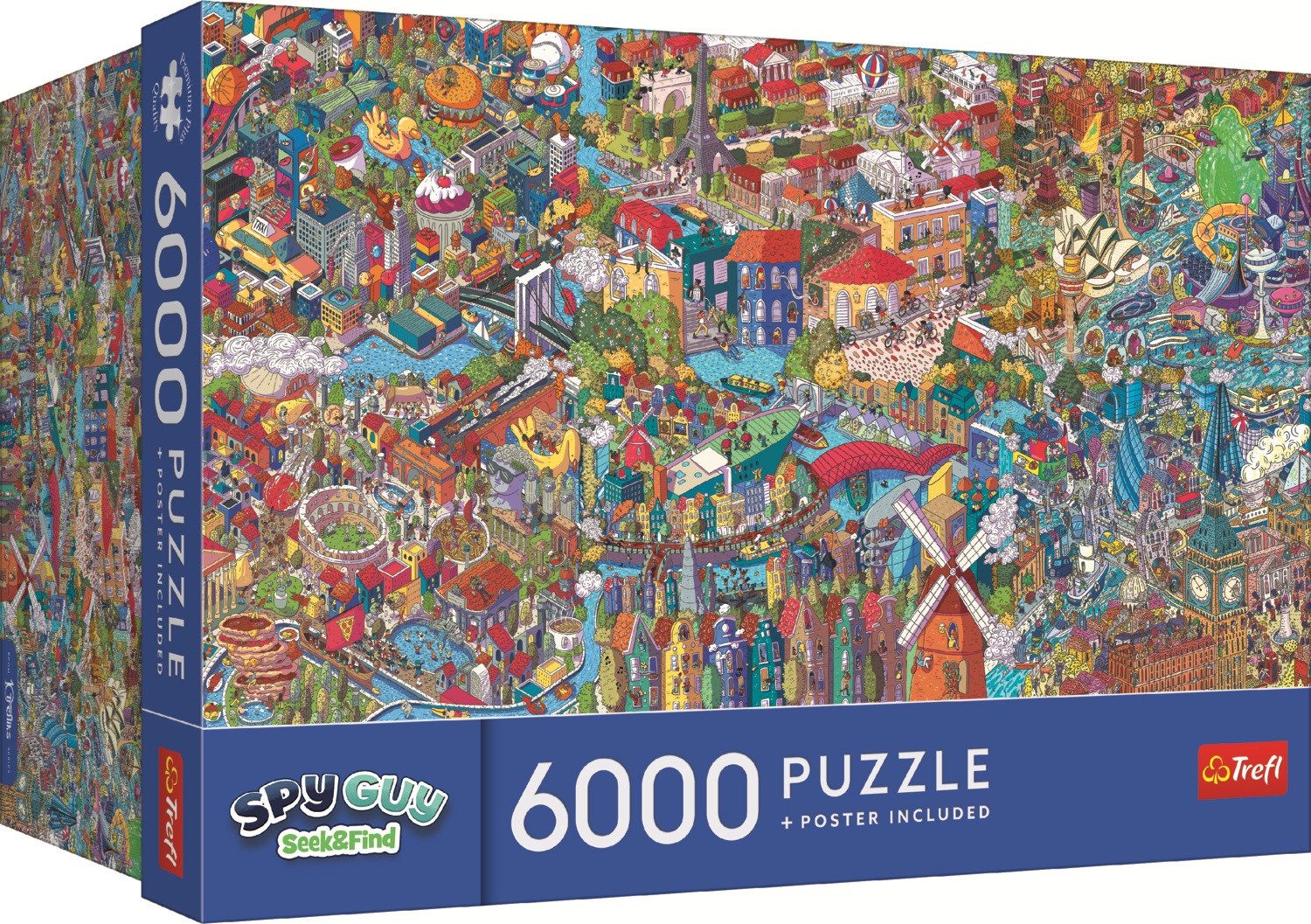 Trefl Puzzle Trefl, Spy Guy, Städtereise, 6000 Teile Puzzle, 1000 Puzzleteile von Trefl