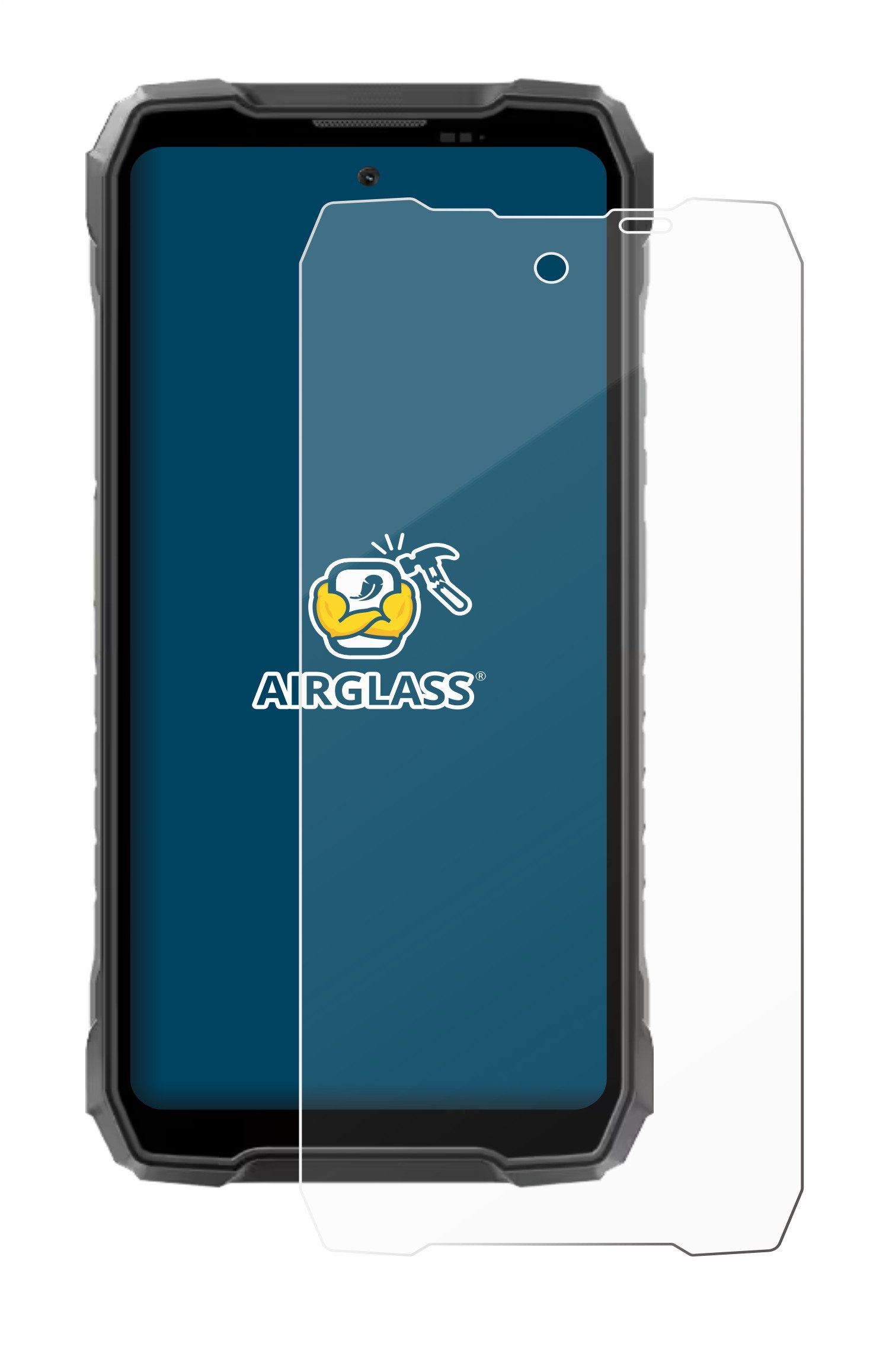 BROTECT Displayschutzglas Folie für Blackview Rock 5, Schutzfolie Glas Panzer Display Schutz klar