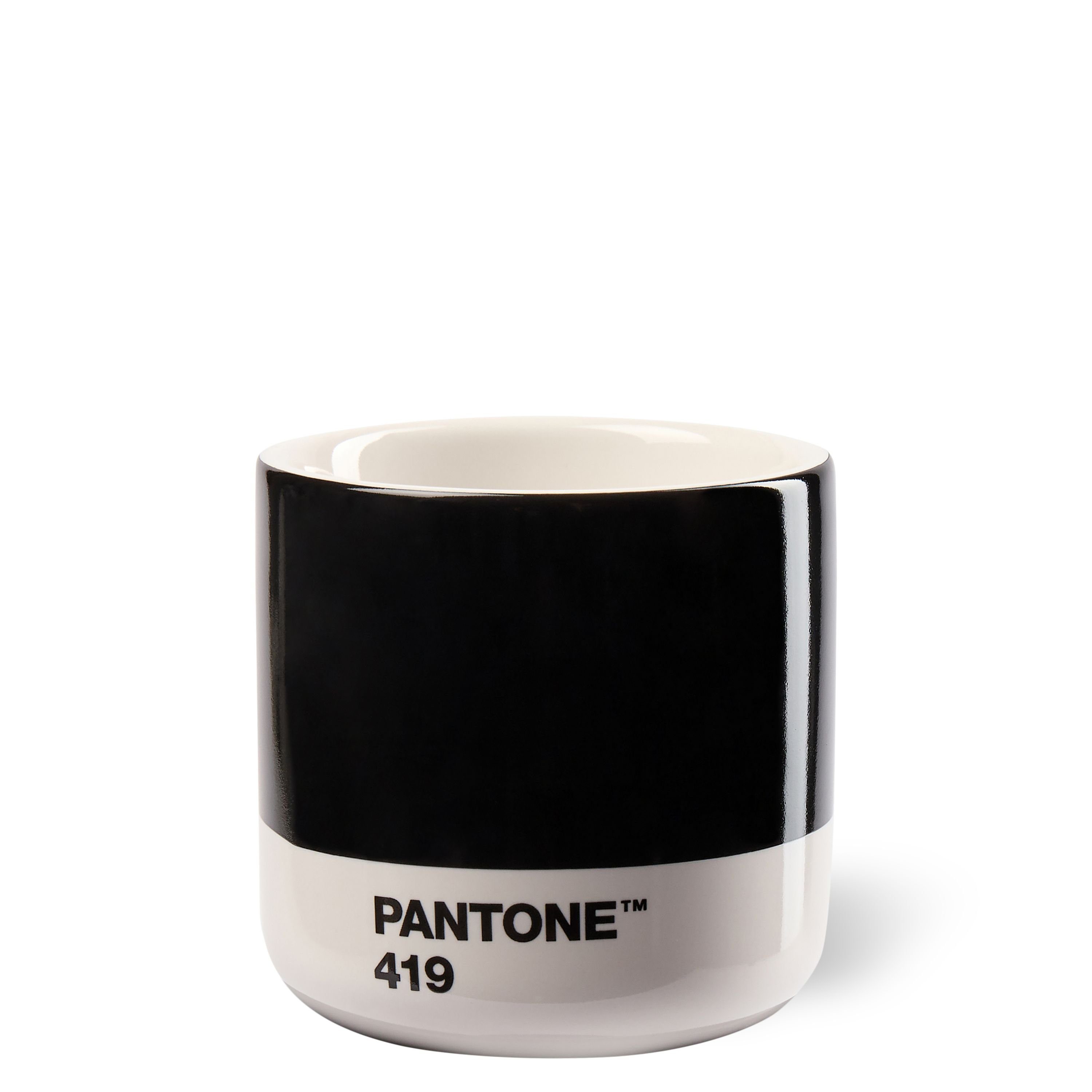 PANTONE Kaffeeservice, PANTONE Porzellan Macchiato Thermobecher Black 419 C