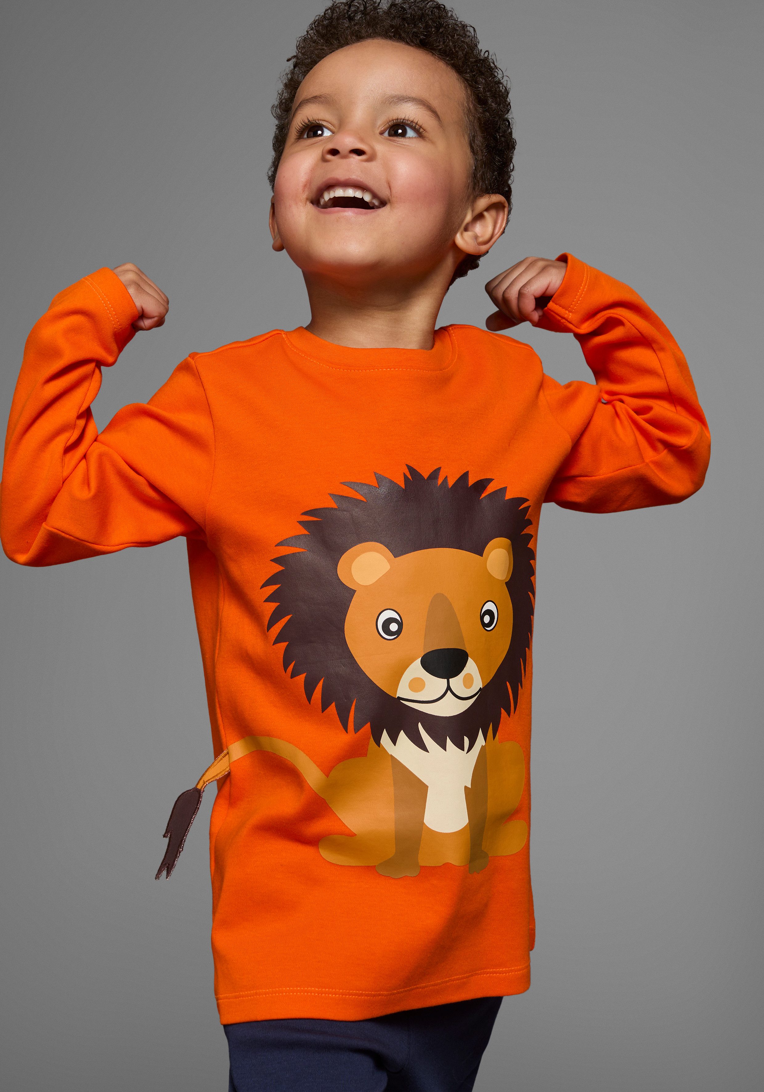 KIDSWORLD Shirt & Hose 2tlg. Set Langarmshirt+Hose (Set, 2-tlg., 2) mit Löwendruck
