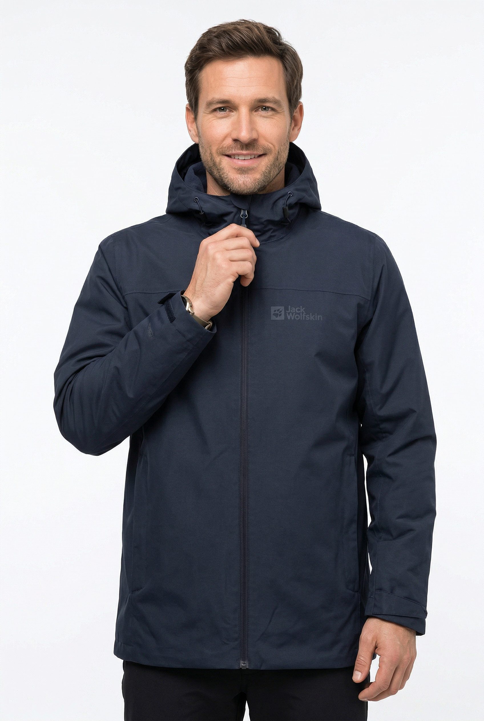 Jack Wolfskin 3-in-1-Funktionsjacke TAUBENBERG 3IN1 JKT M mit Außenjacke und Innenjacke, wasserdicht, winddicht, atmungsaktiv