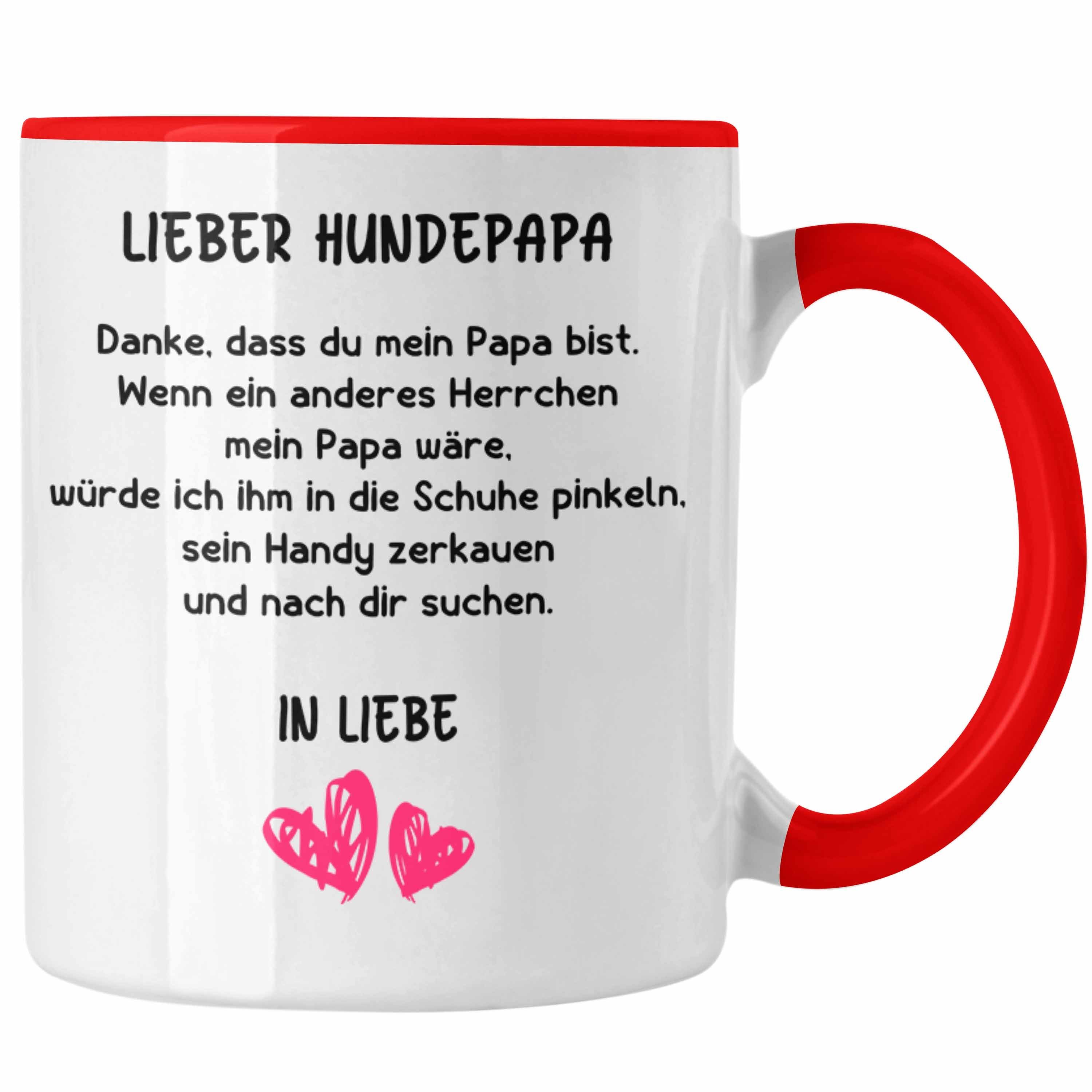 Tasse Trendation - Hunde Papa Geschenk Tasse mit Spruch für Hundepapa
