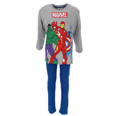 MARVEL Pyjama Marvel Avengers Schlafanzug lange Hose + Longsleeve