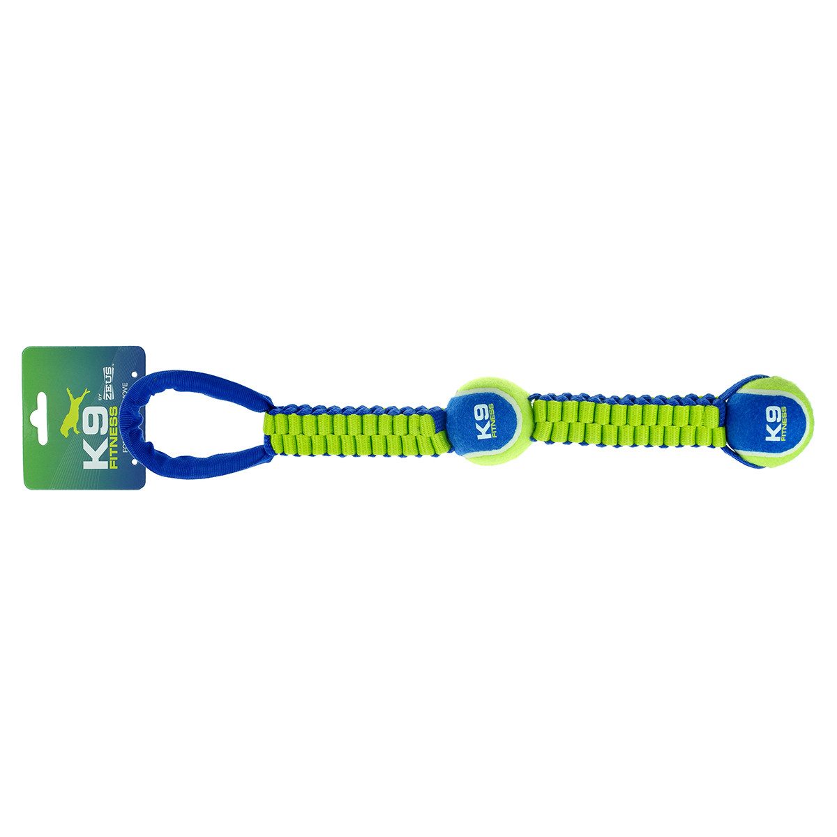 Zeus Zerrspielzeug K9 Zugschlaufe mit 2 Tennisbällen