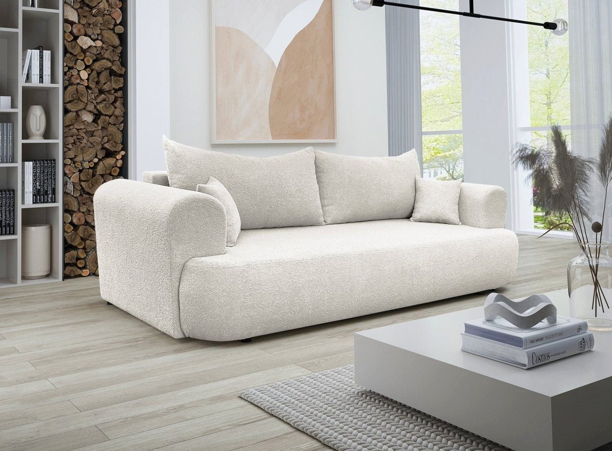 Luxusbetten24 Schlafsofa Designer Sofa Baron, mit Schlaffunktion und Stauraum