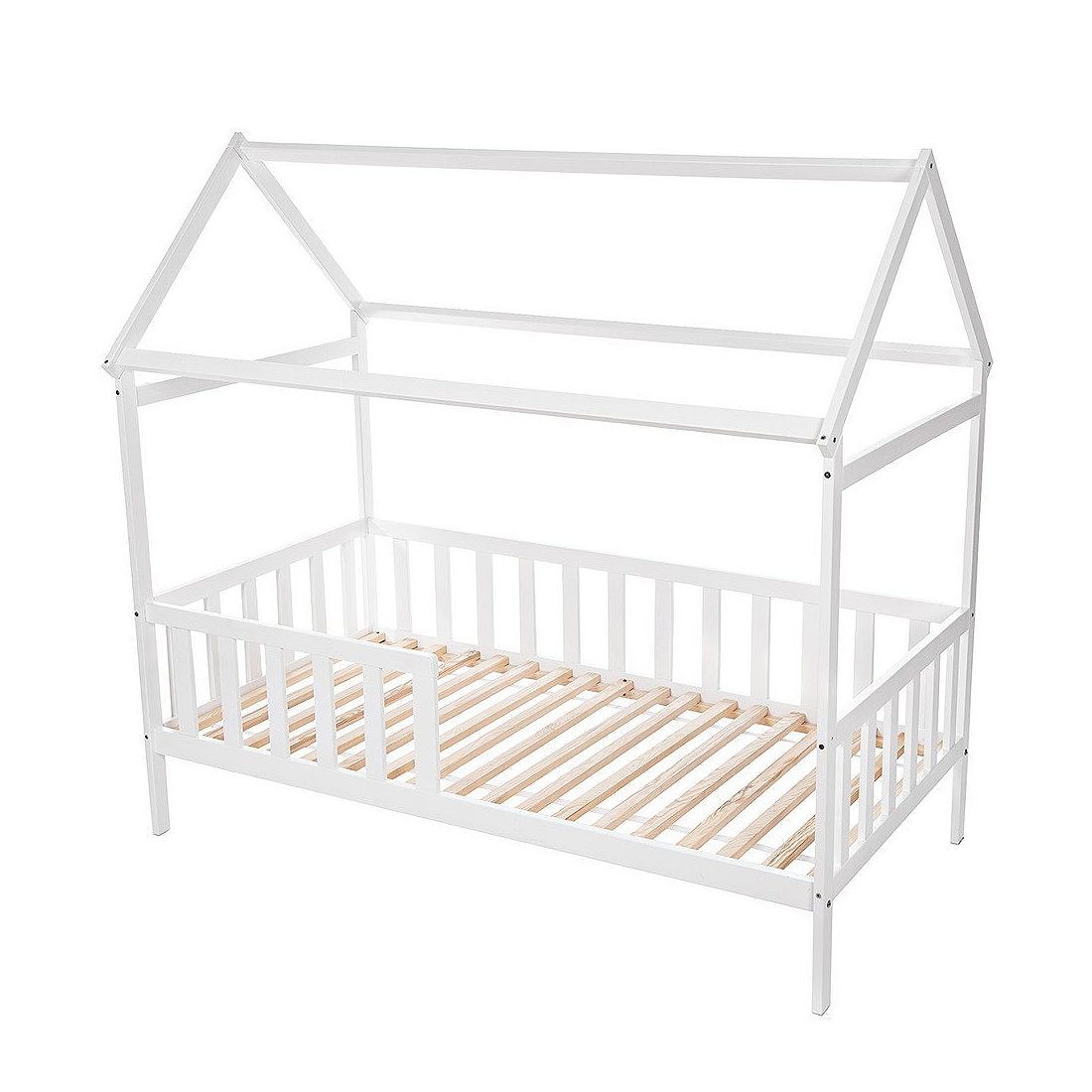 Baby-Delux Babybett Hausbett 140x70, Kinderbett weiß günstig online kaufen