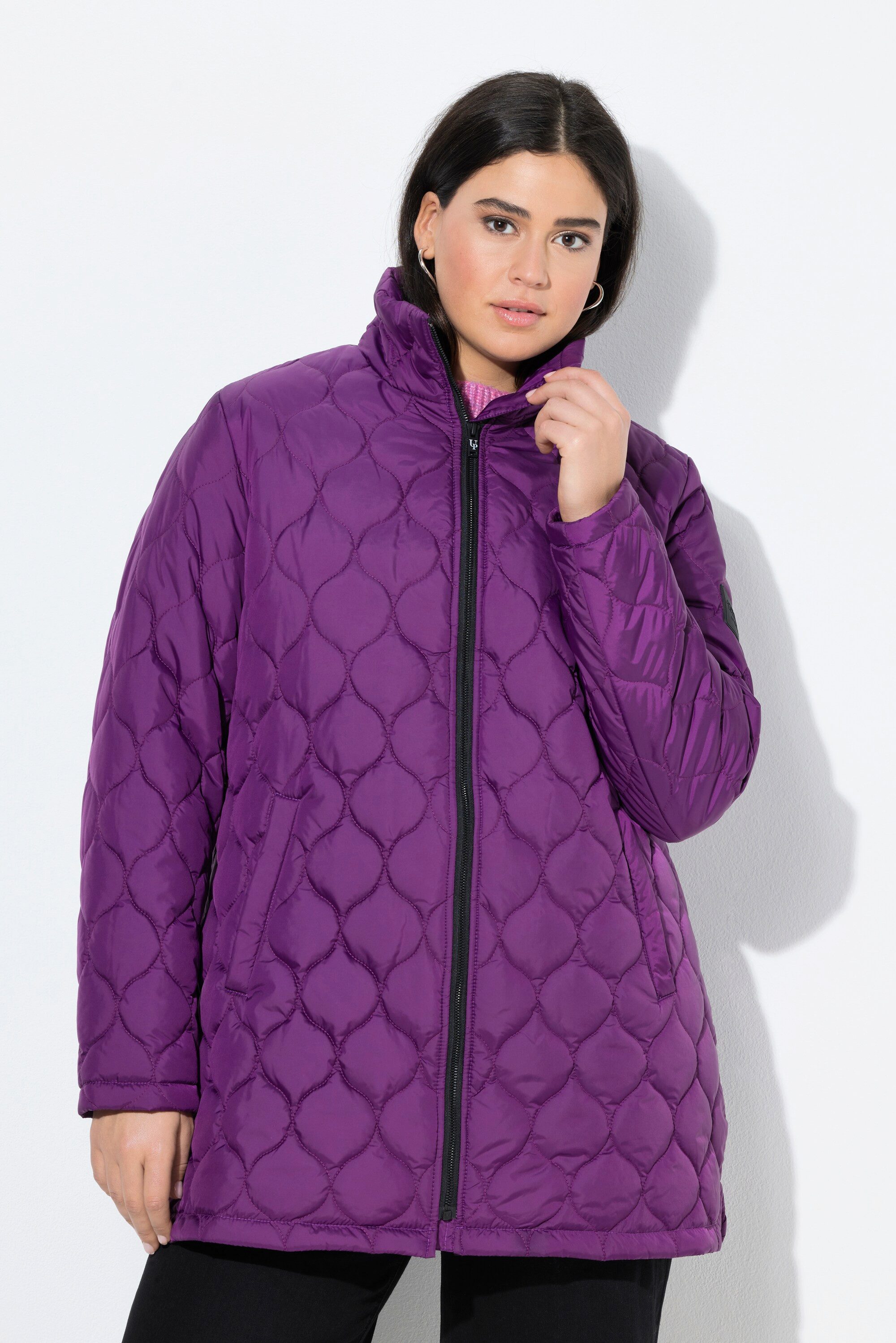 Ulla Popken Steppjacke HYPRAR Steppjacke wasserabweisend Stehkragen günstig online kaufen