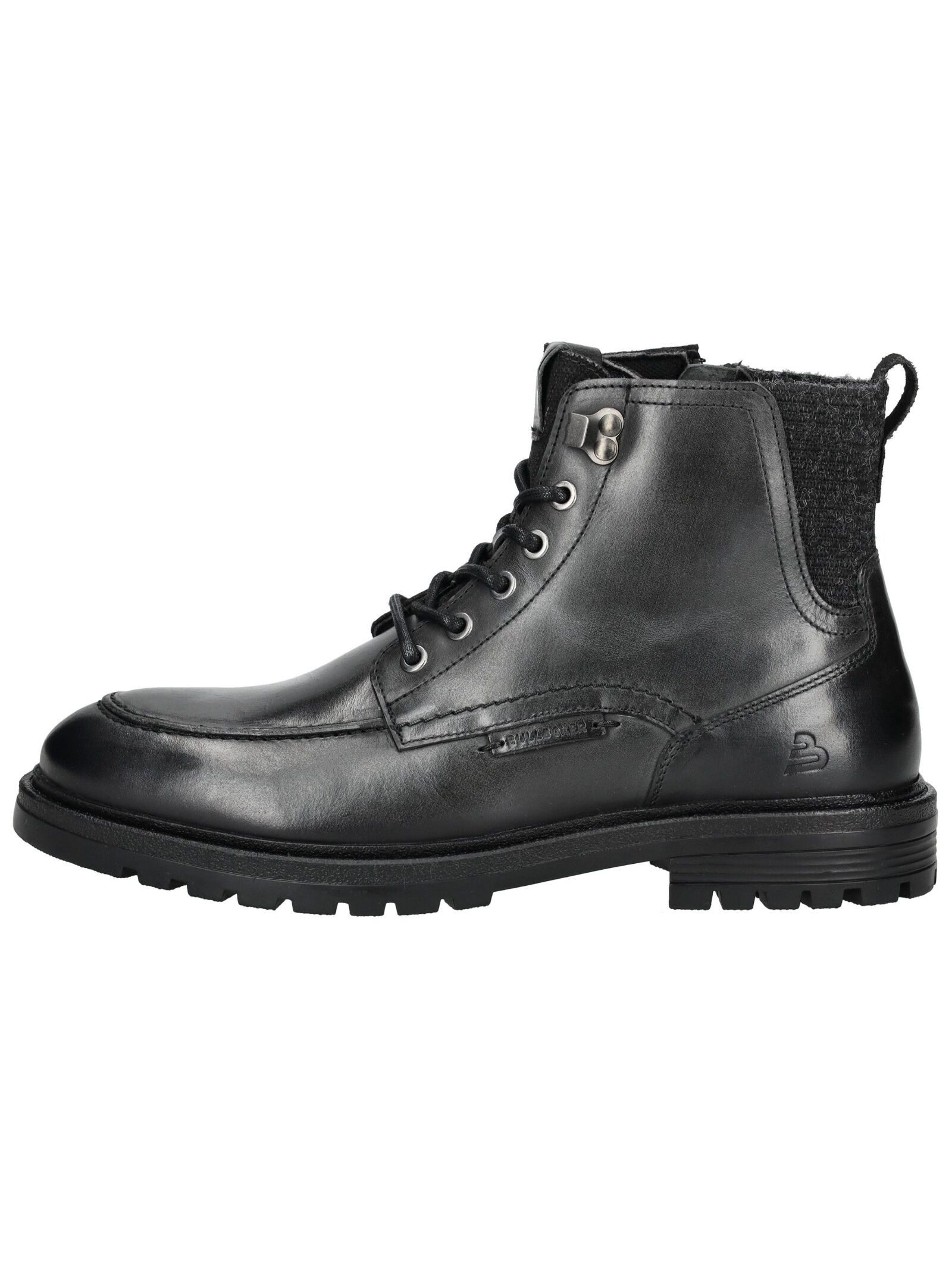 Bullboxer Stiefelette Glattleder . Schnürstiefelette