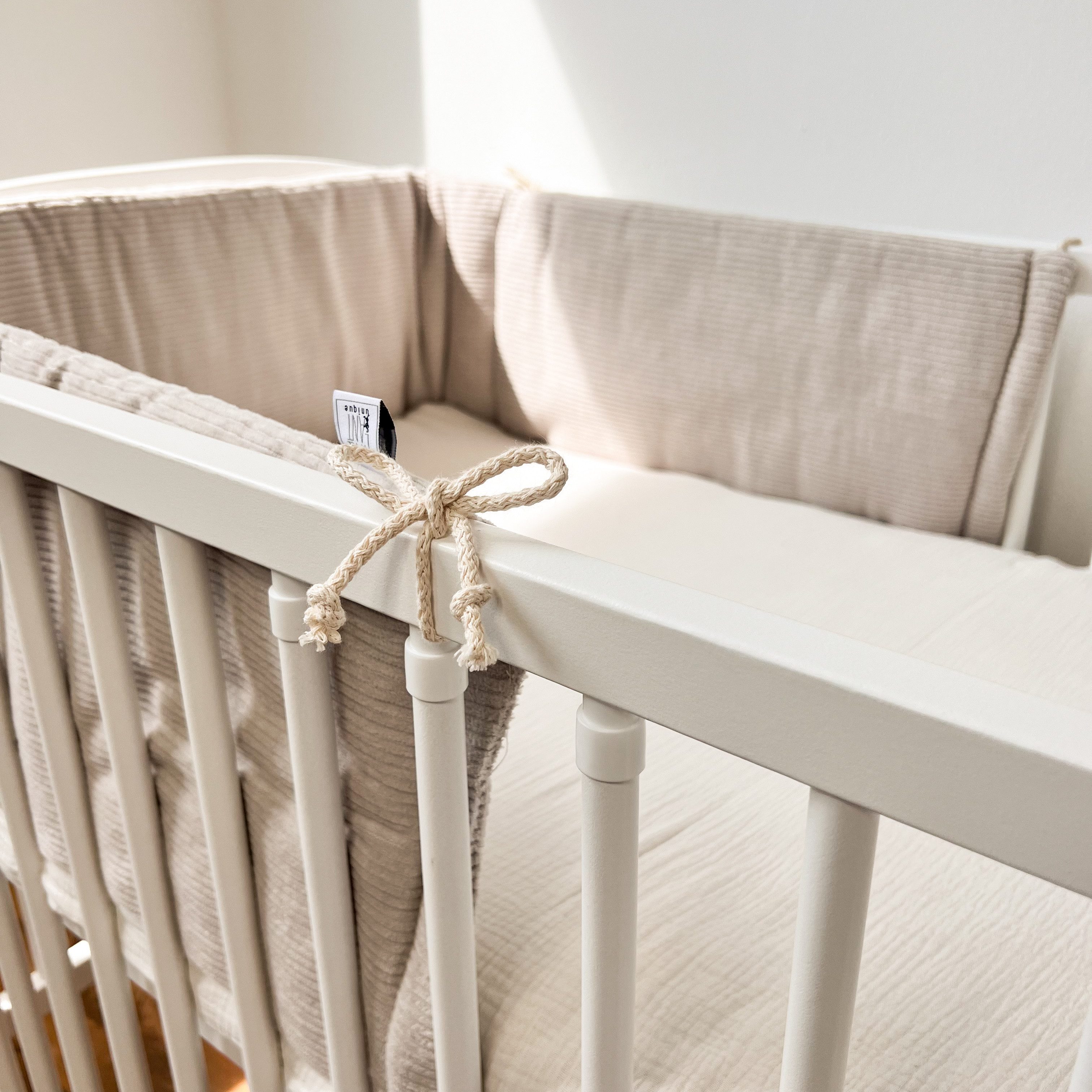 LittleANTunique Bettumrandung BABYBETTUMRANDUNG CORD BEIGE Für Bettgröße 12 günstig online kaufen