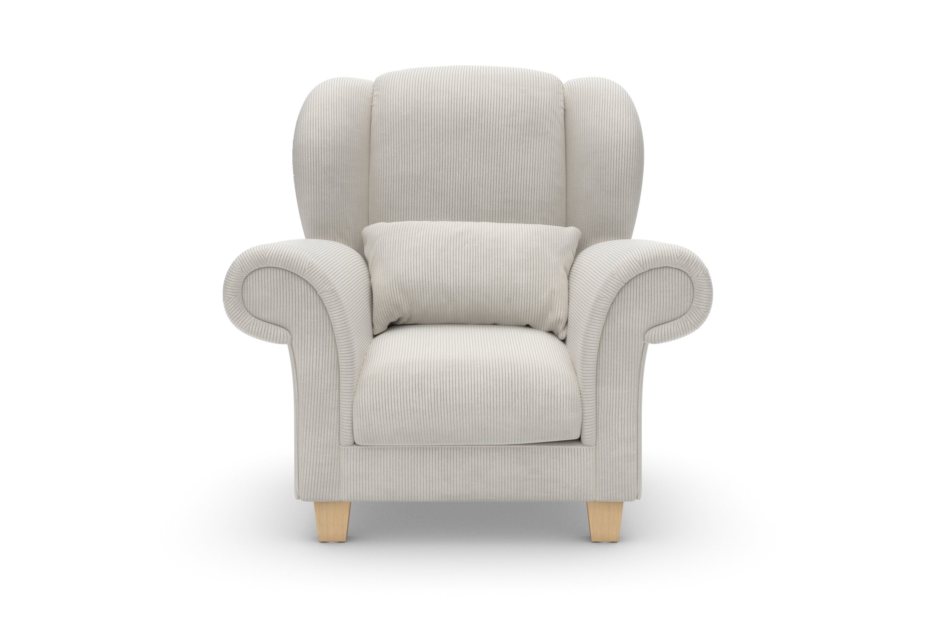 Home affaire Design Ohrenseesel Ohrensessel Sitzkomfort und mit zeitlosem Queenie (1-St), weichem softem