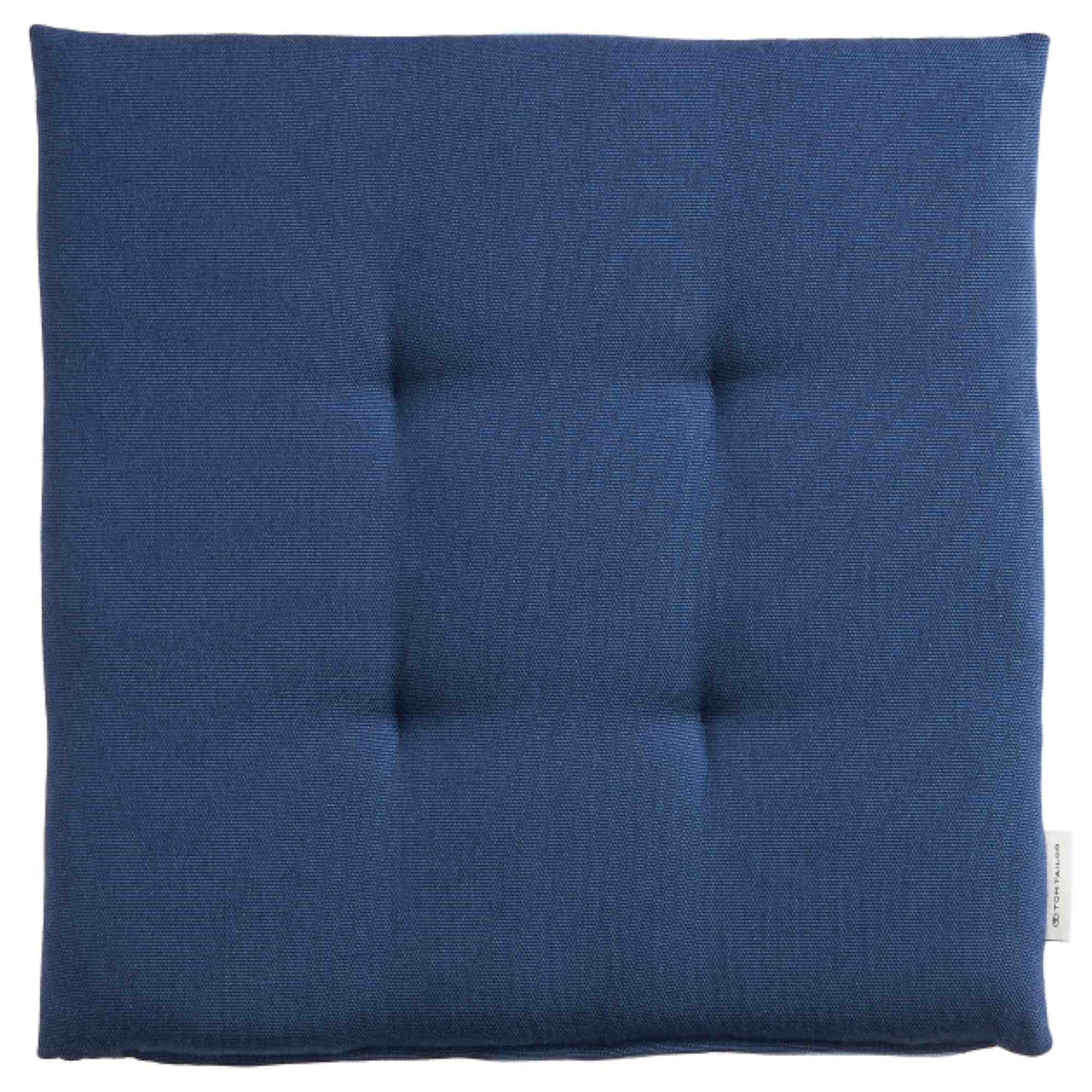 TOM TAILOR Stuhlkissen DOVE CHAIRPAD Outdoor Sitzkissen, 40 x 40 cm in Blau