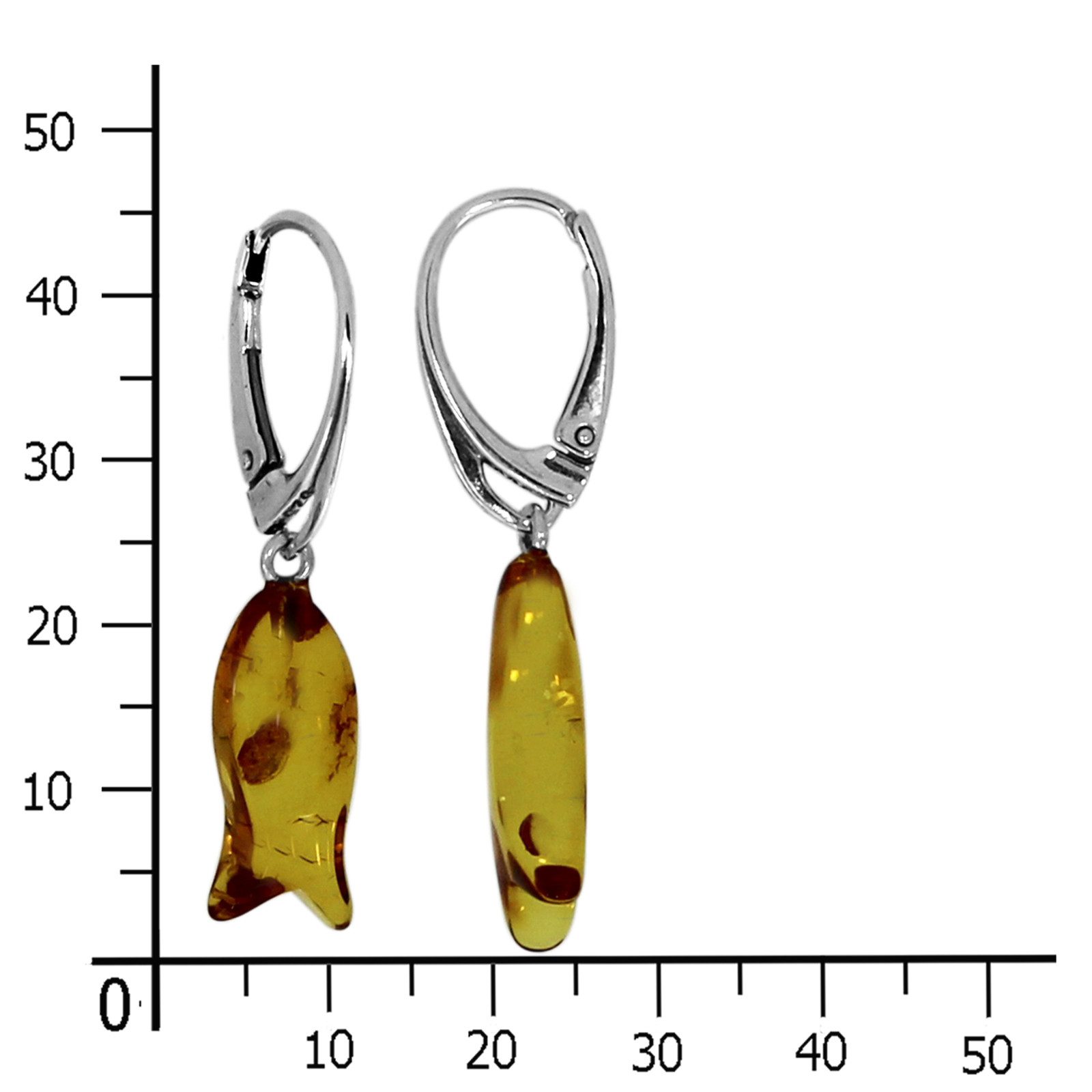 OSTSEE-SCHMUCK Paar Ohrhänger Ostsee-Schmuck Ohrhänger Fisch günstig online kaufen