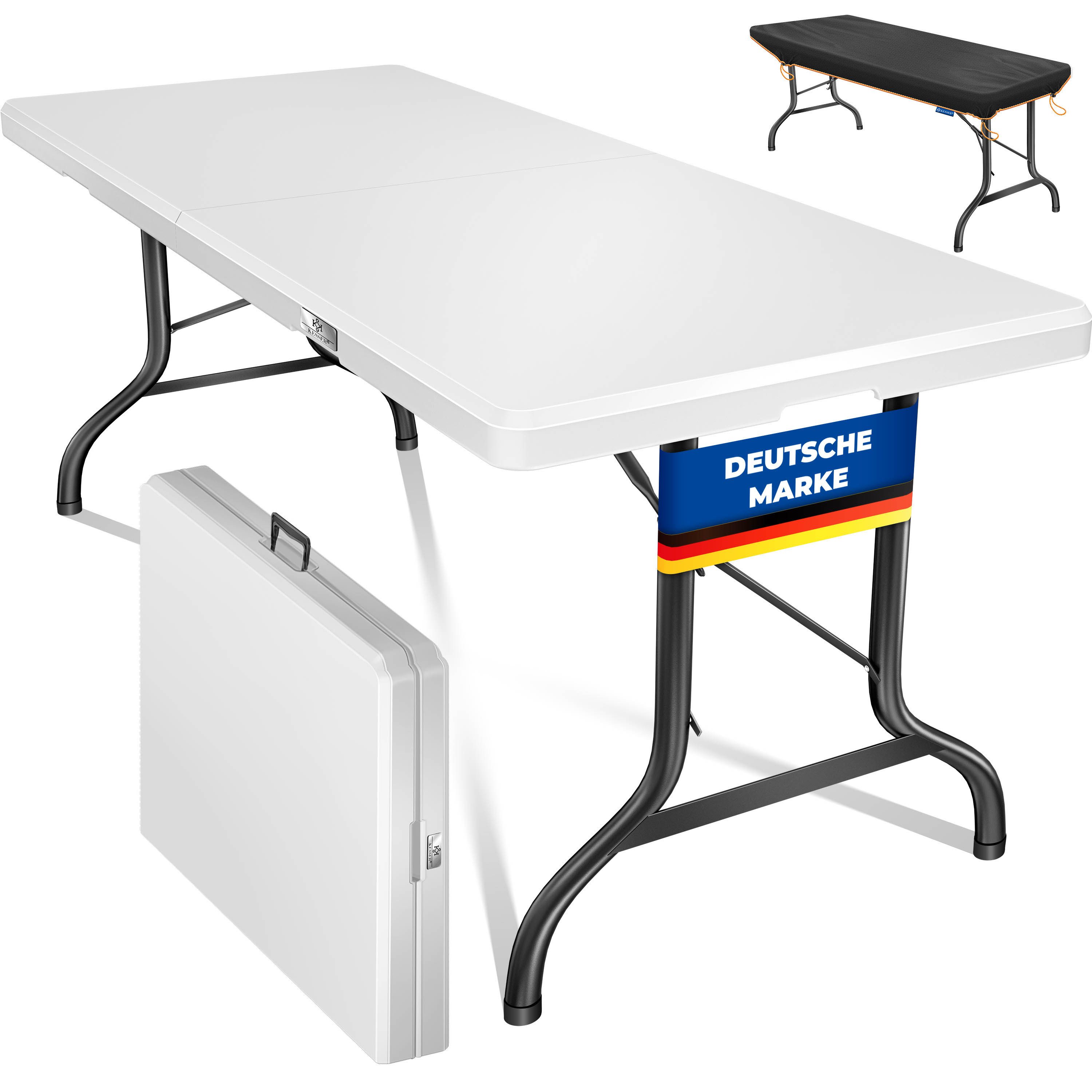 KESSER Tabletttisch, Buffettisch Tisch klappbar Kunststoff 183x76 cm Campin günstig online kaufen