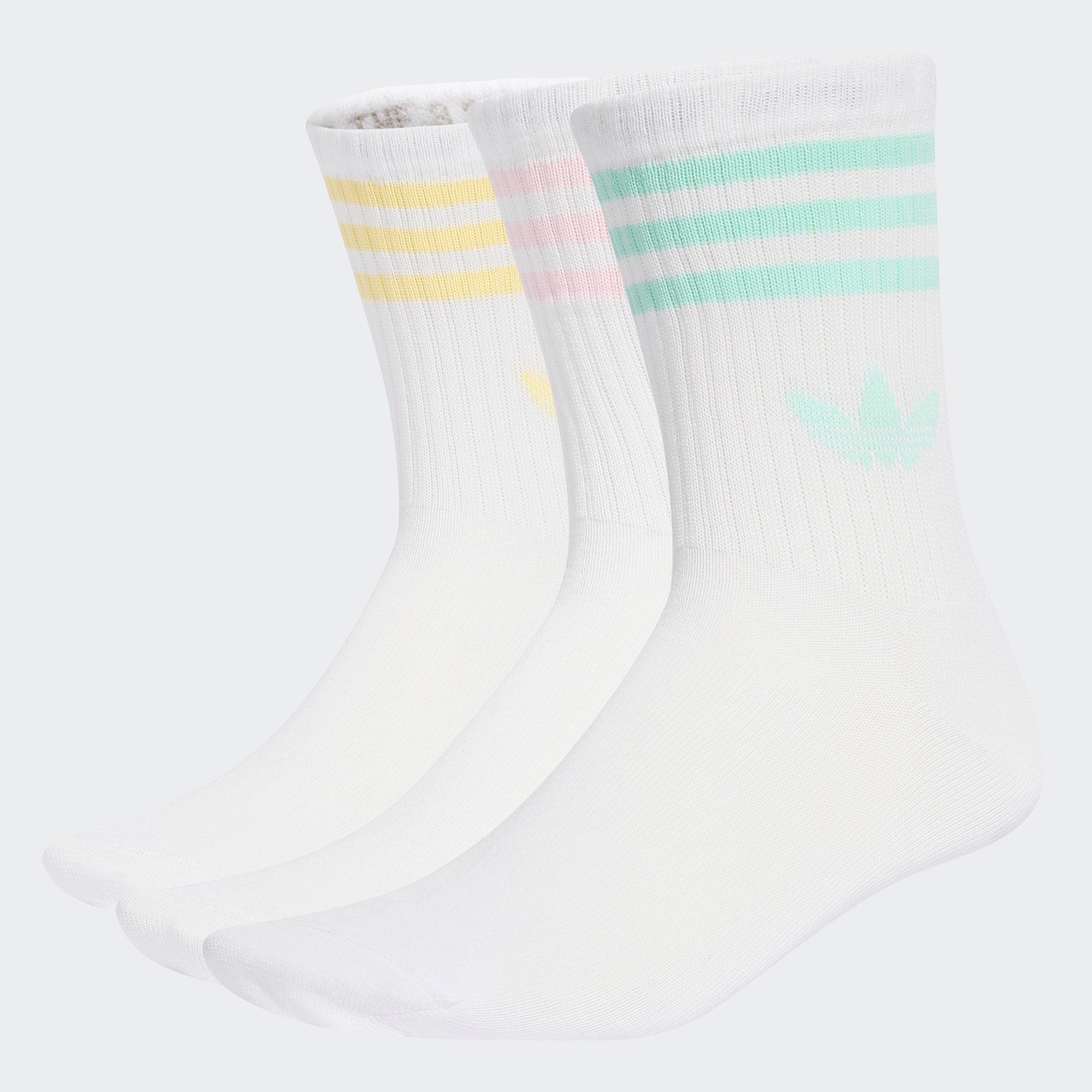 adidas Originals Sportsocken 3-STREIFEN CREW 3ER-PACK (3-Paar) knöchellange Passform, mit 3-Streifen