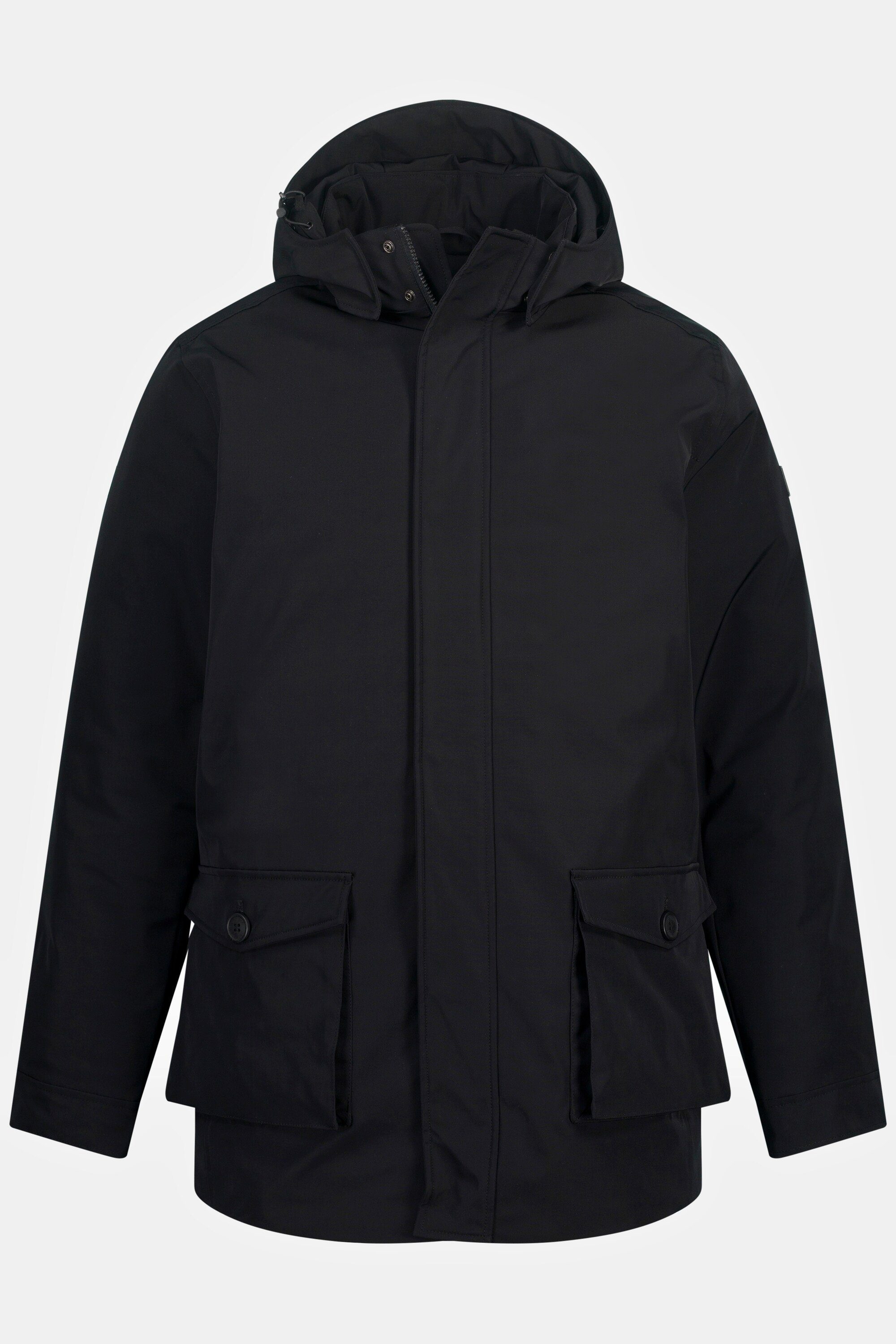 JP1880 Parka Jacke schwarz Outdoor windabweisend wasserabweisend