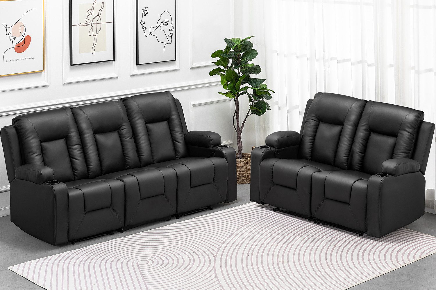 COMHOMA Sofa Relaxsessel Fernsehsessel mit Liegefunktion, Dicke Rückenlehne günstig online kaufen
