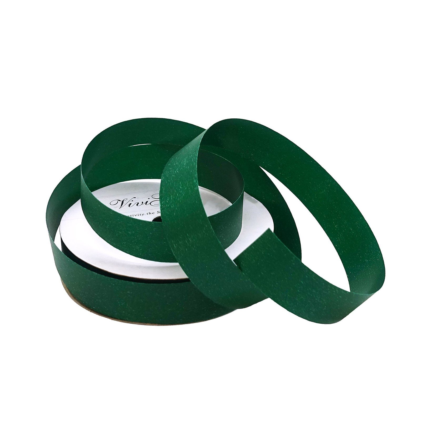 maDDma Geschenkband 18mm, Spule grün 4 x auf 25m Geschenkband