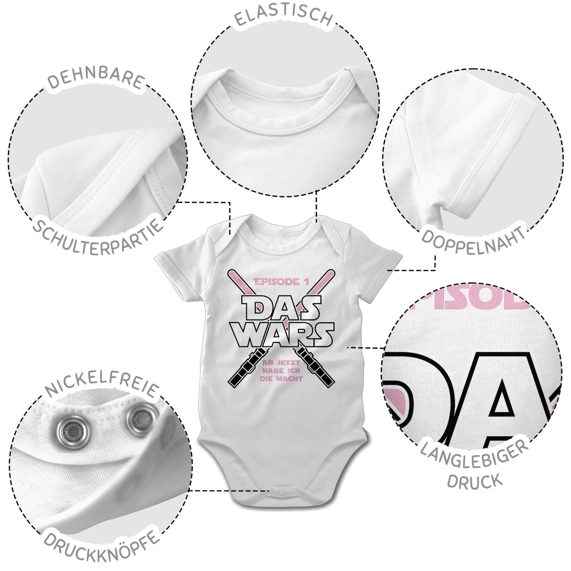 Shirtracer Shirtbody Das Wars Jetzt habe ich die Macht Zur Geburt