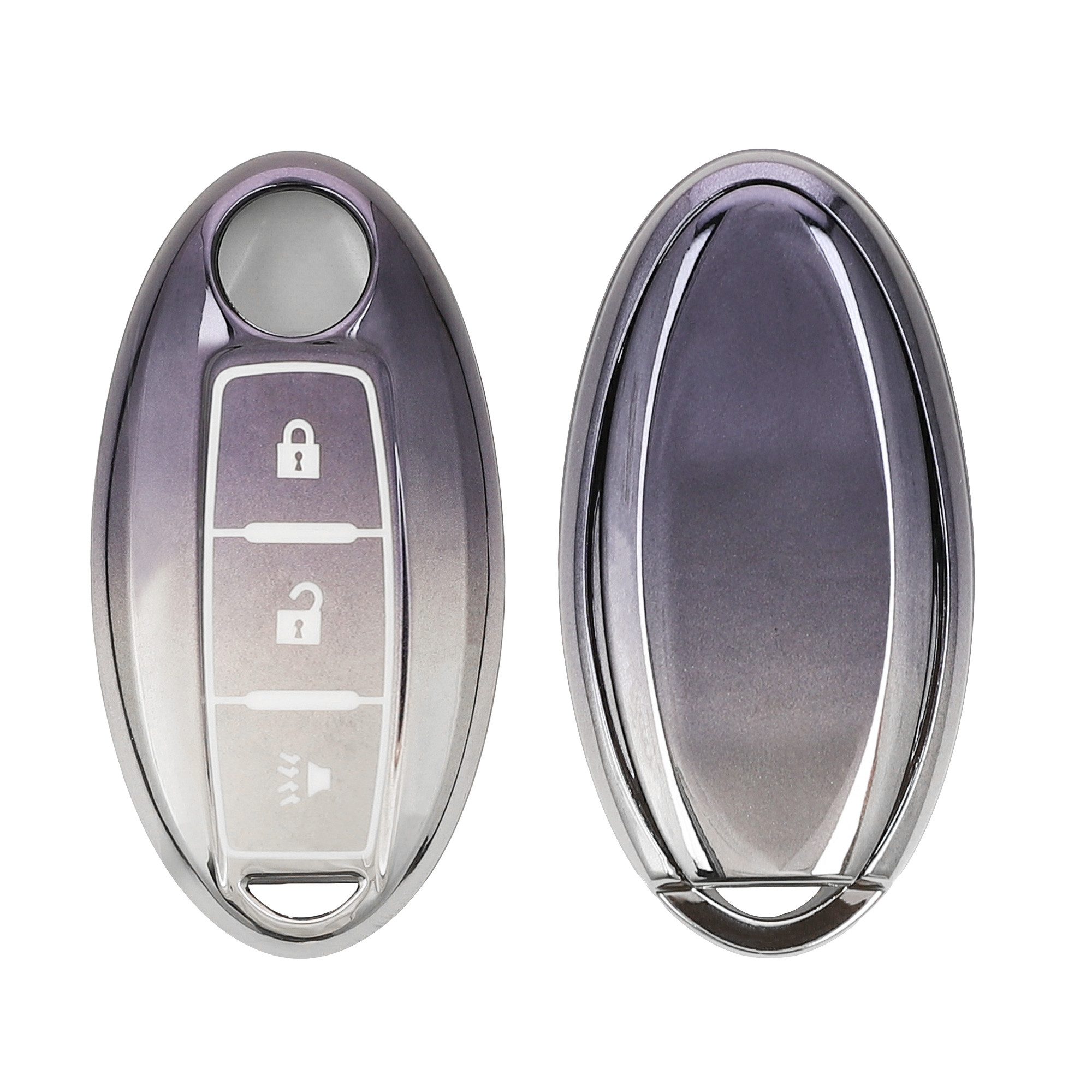 kwmobile Schlüsseltasche Autoschlüssel Hülle für Nissan (1-tlg), Schlüsselhülle Silikon Case Schlüssel Cover